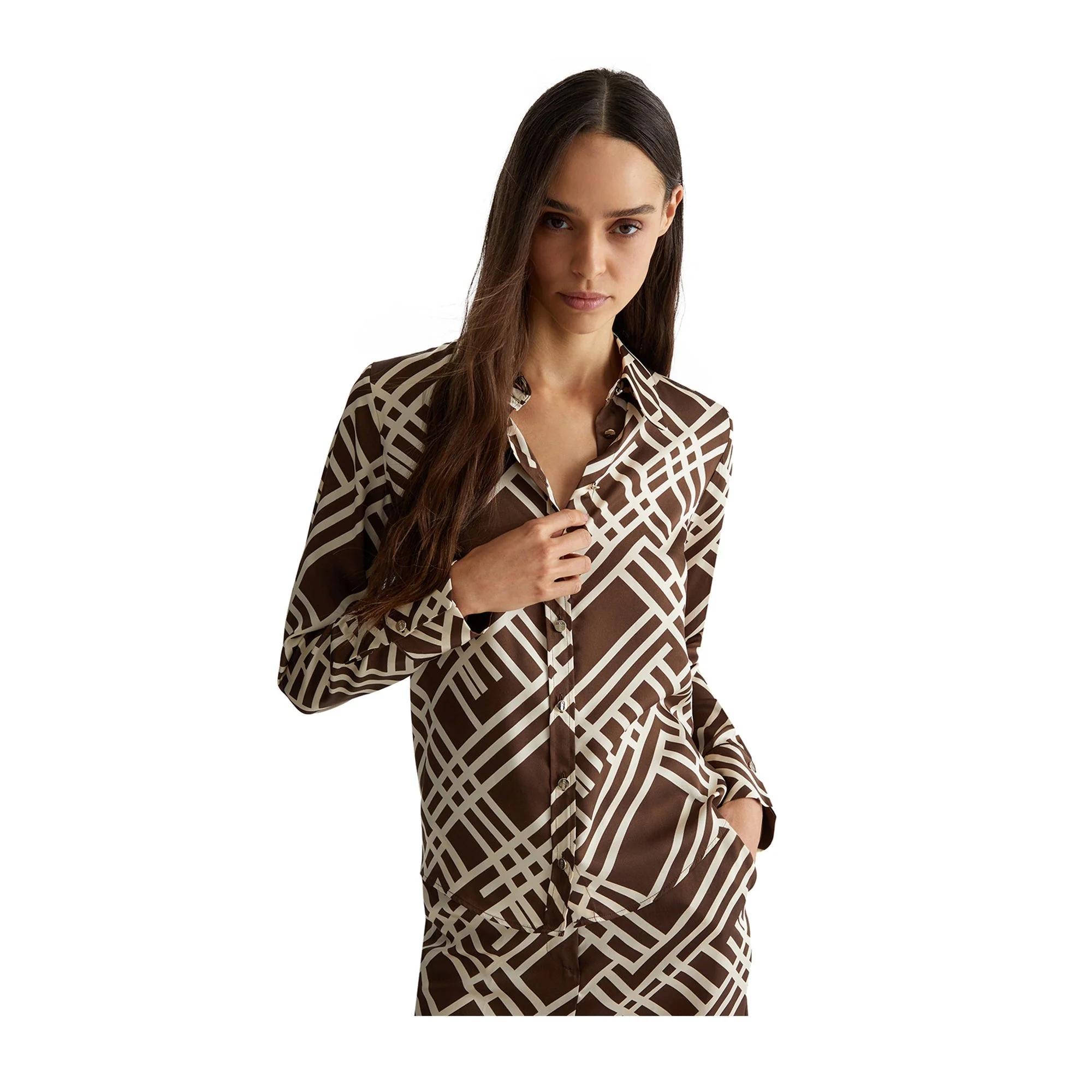 Camicia Donna con stampa check - Image 9