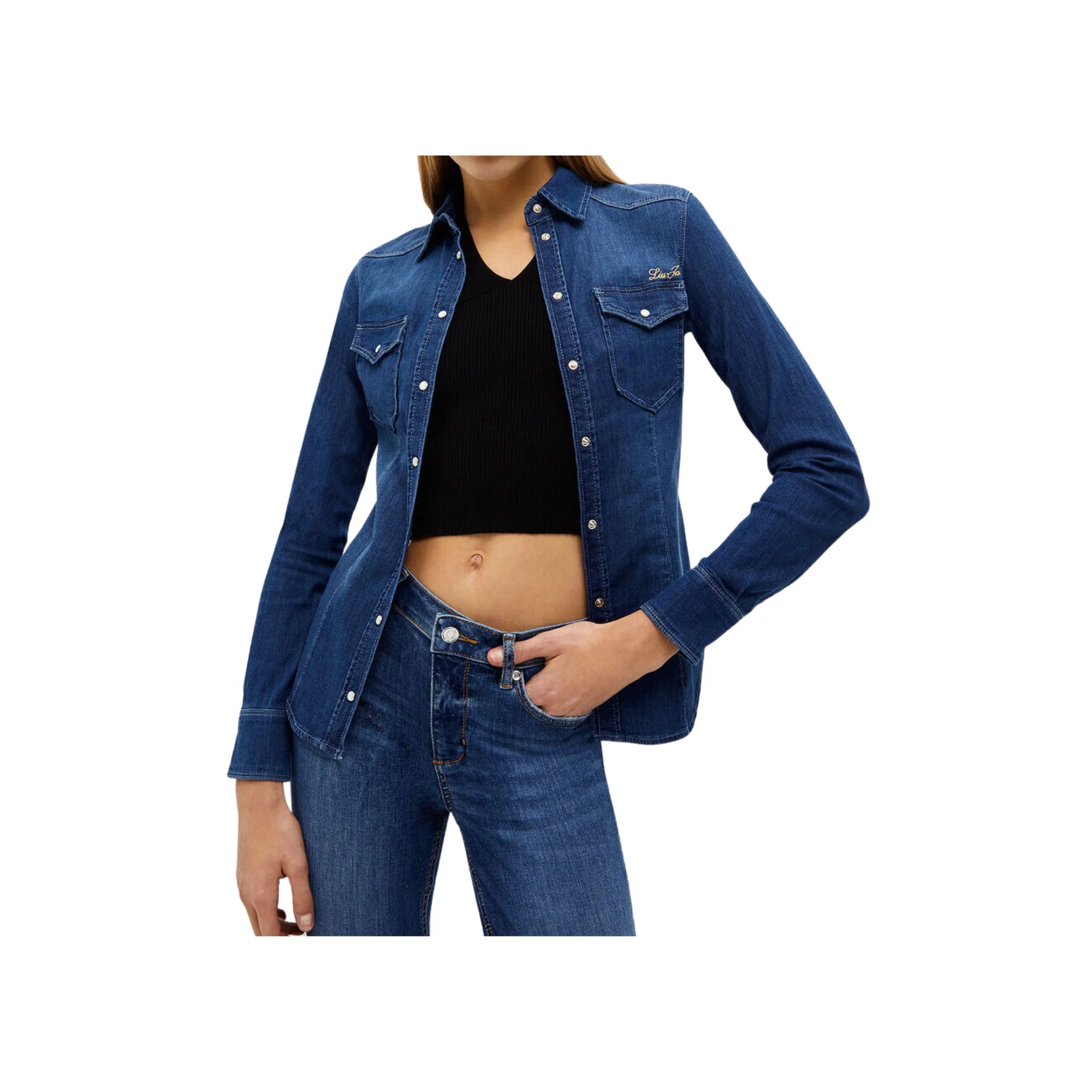 Camicia Donna in denim dal taglio classico - Image 2