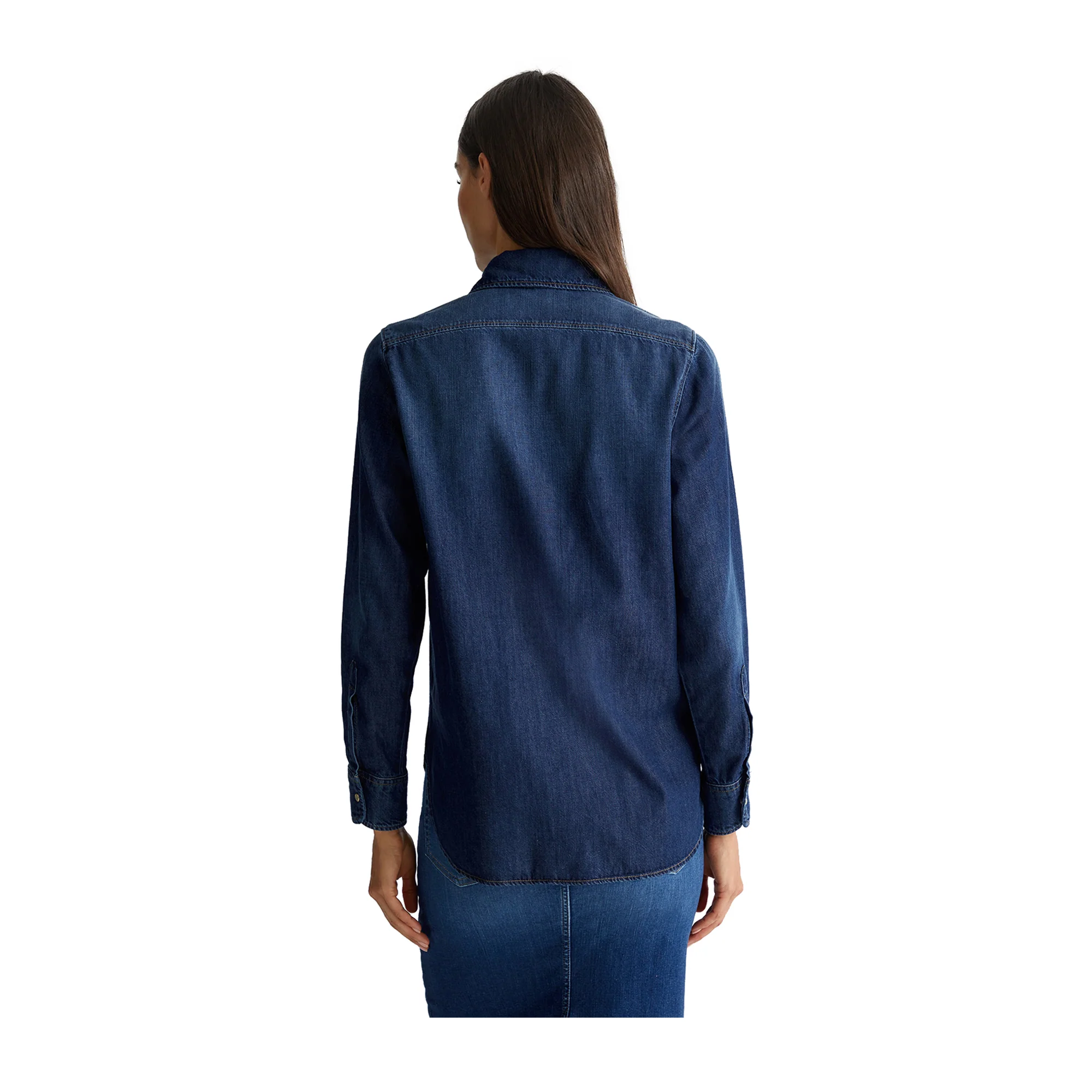 Camicia Donna con taschini con patta e bottoni - Image 3