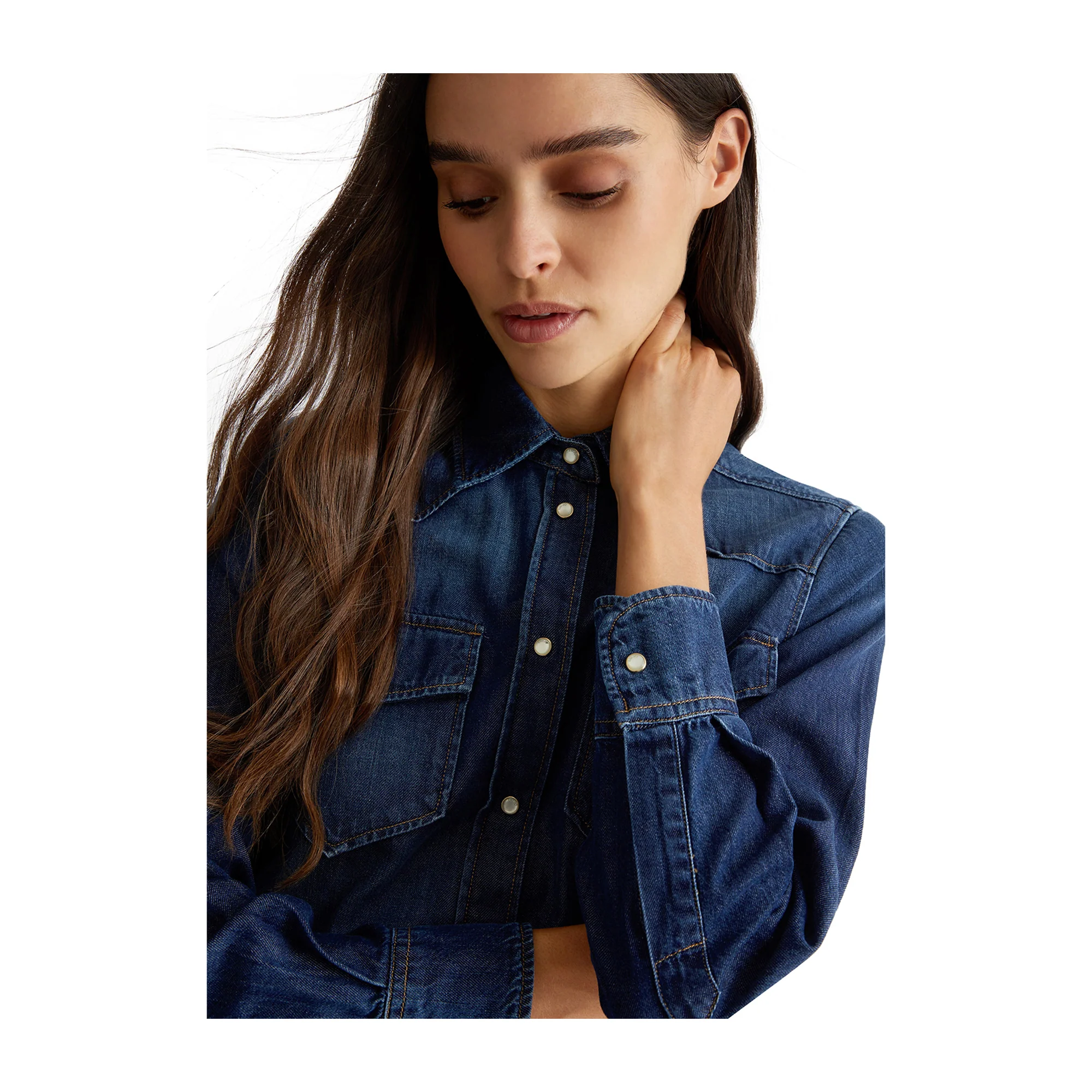 Camicia Donna con taschini con patta e bottoni - Image 5