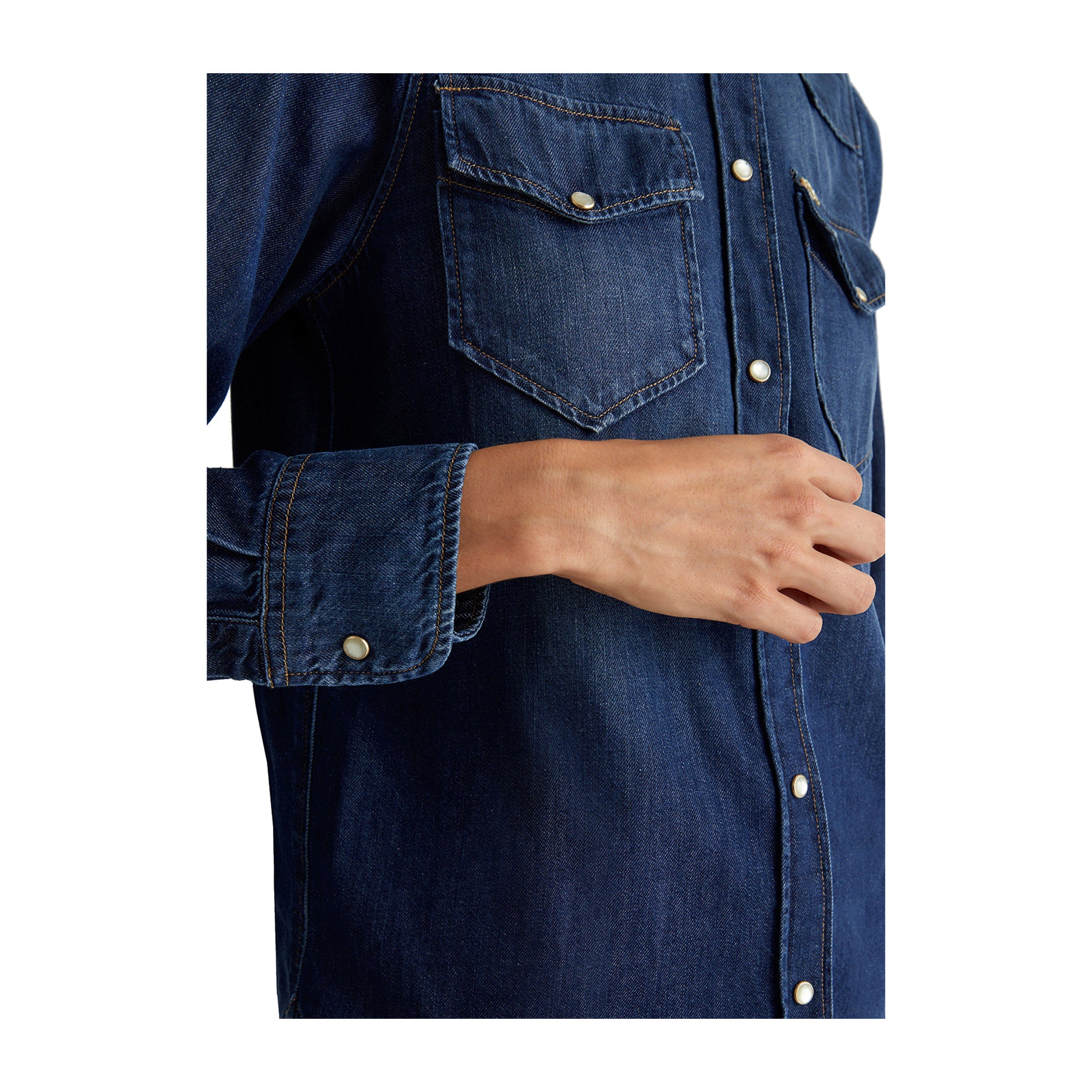 Camicia Donna con taschini con patta e bottoni - Image 6