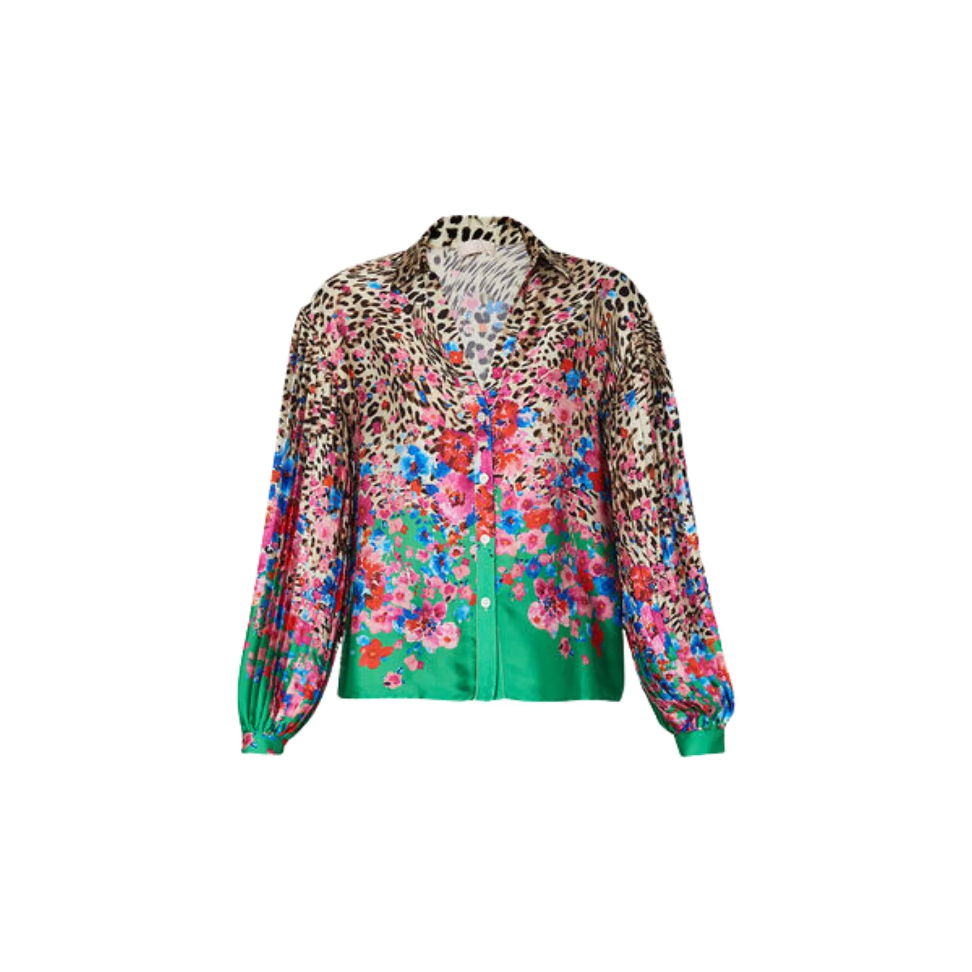 Camicia Donna con stampa animalier e floreale