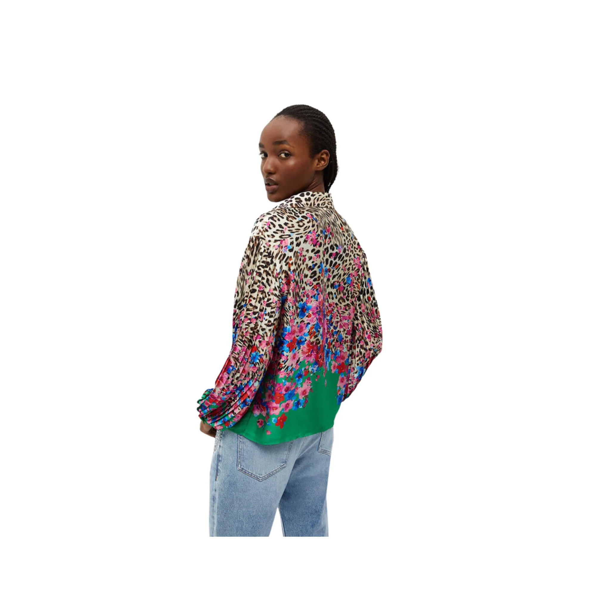 Camicia Donna con stampa animalier e floreale - Image 3