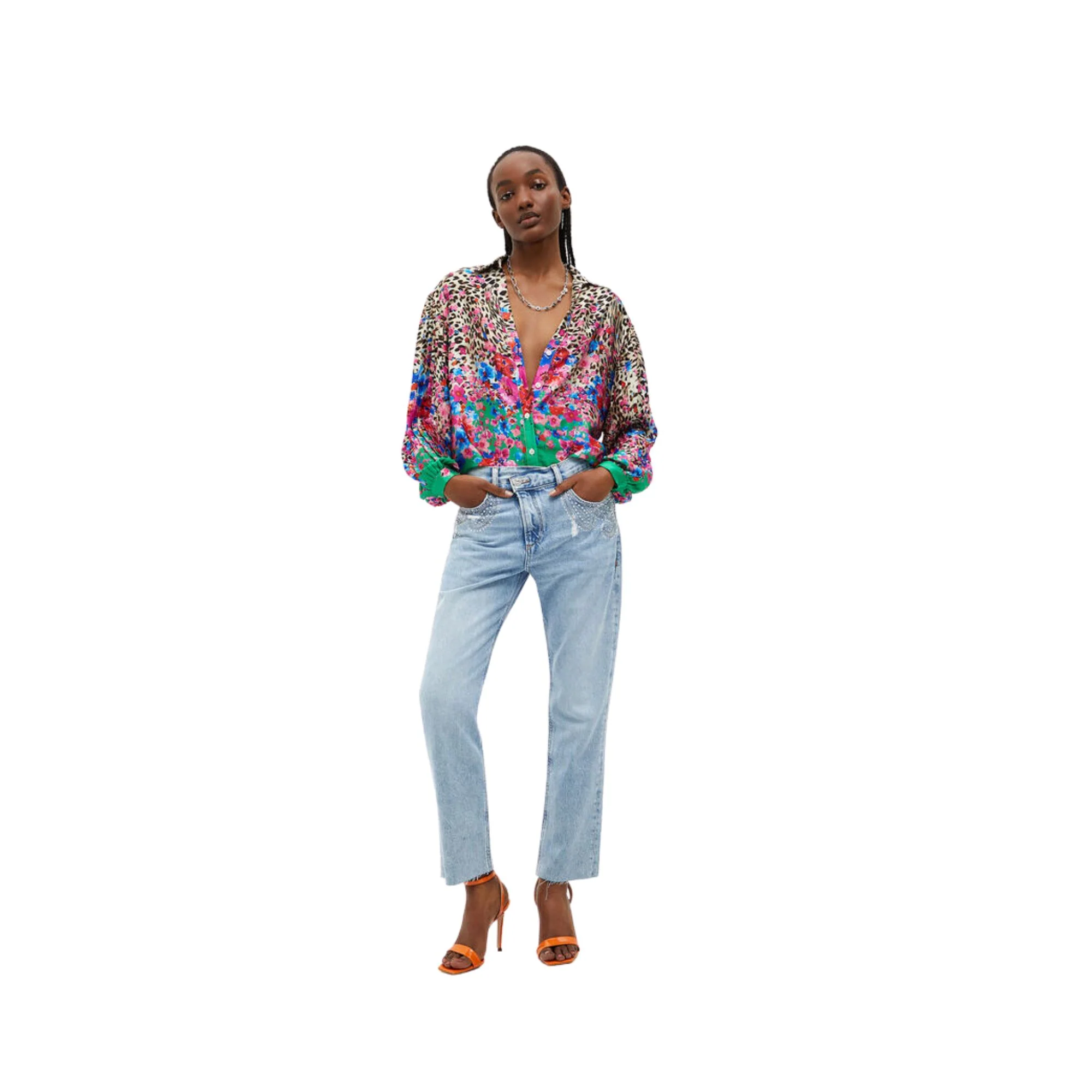 Camicia Donna con stampa animalier e floreale - Image 4