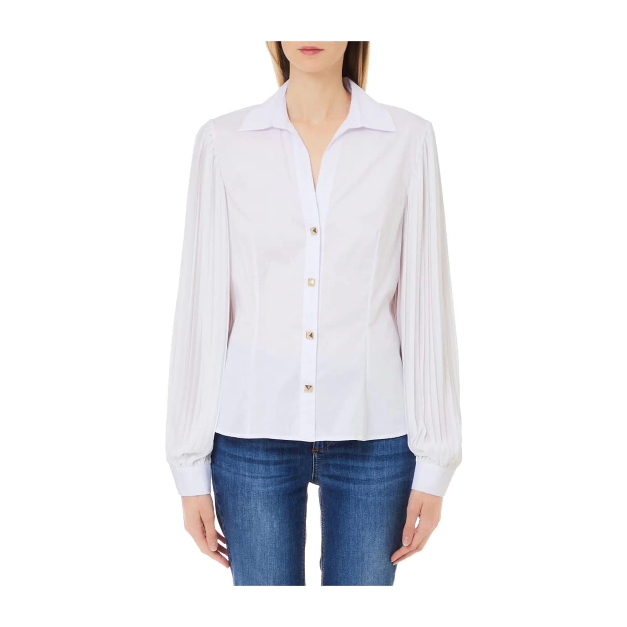 Camicia Donna Bianca con colletto classico