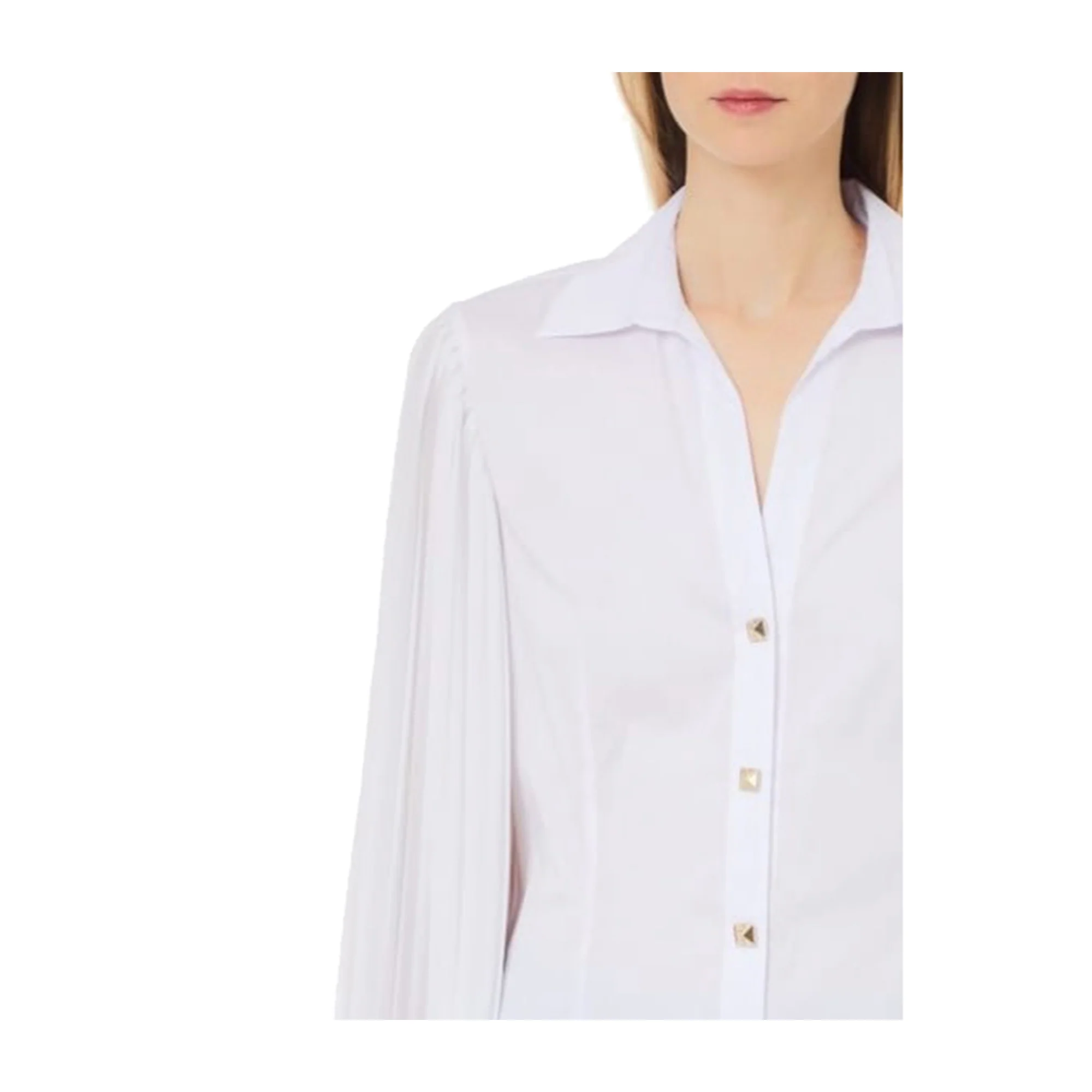 Camicia Donna Bianca con colletto classico - Image 2