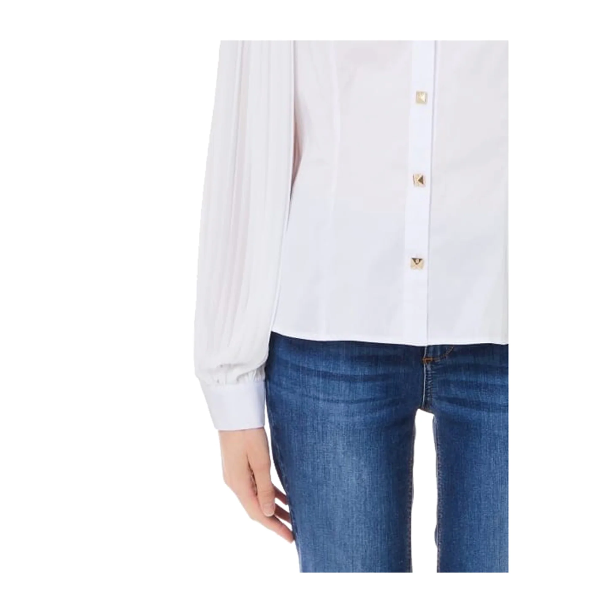 Camicia Donna Bianca con colletto classico - Image 3