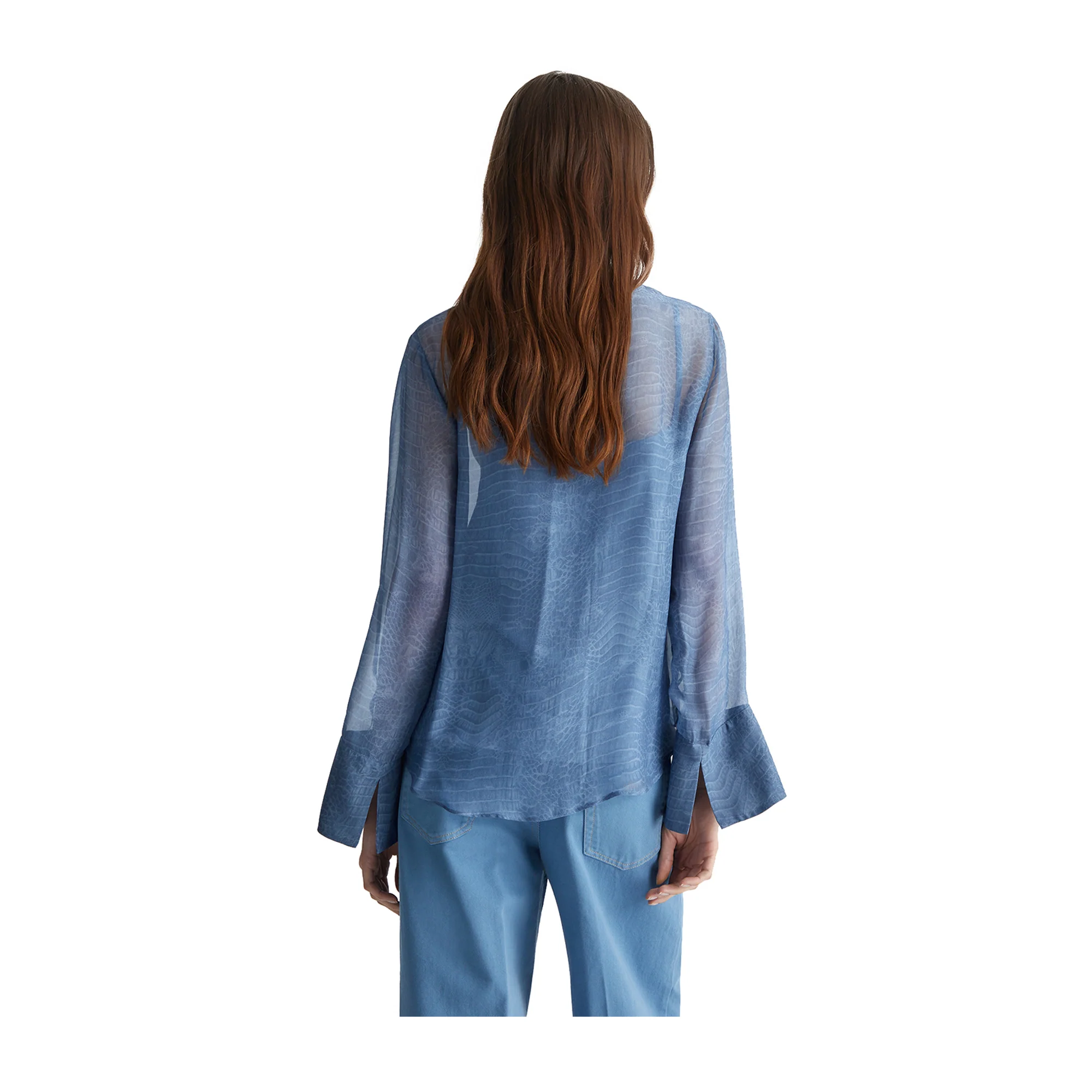 Blusa Donna con collo a foulard - Image 3