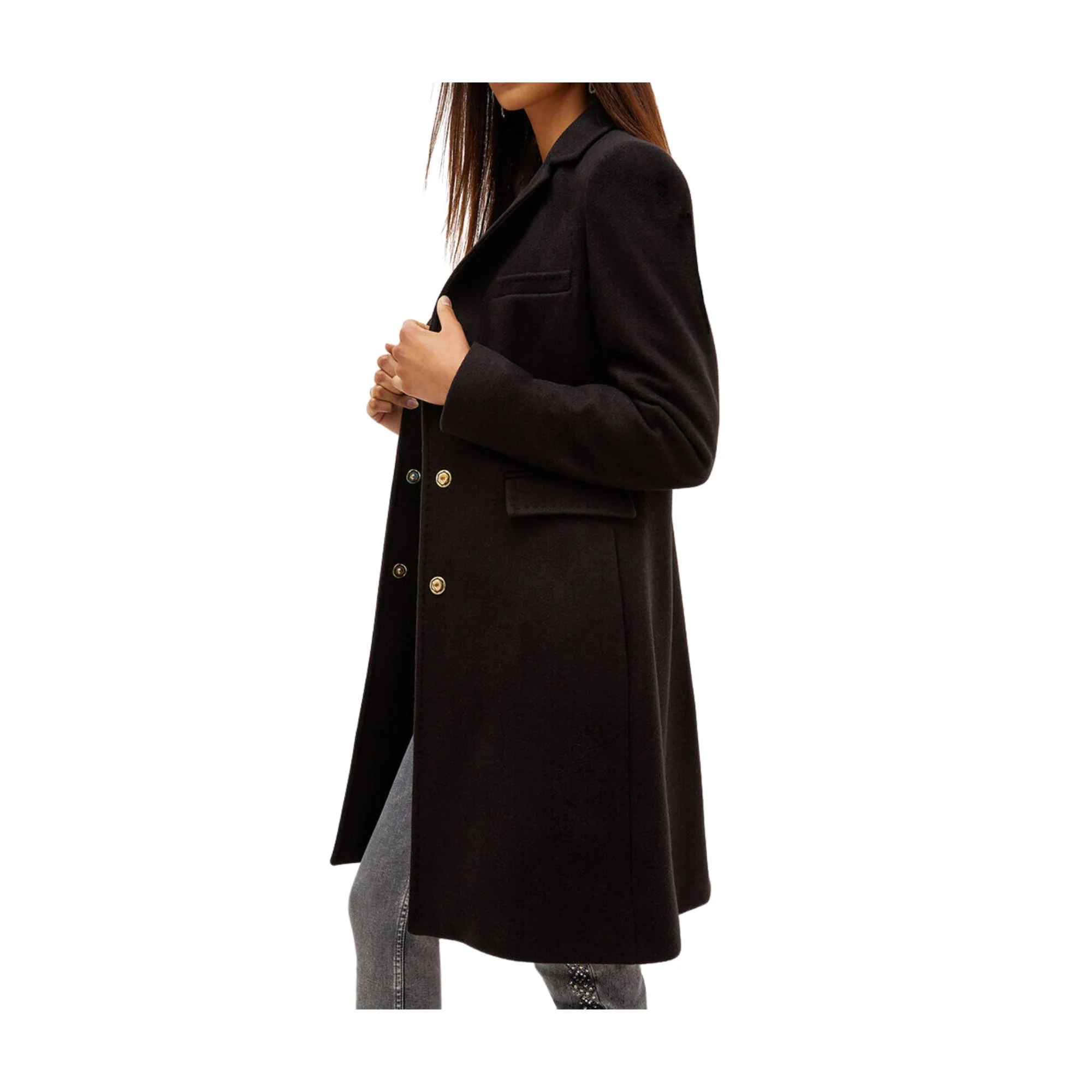Cappotto Donna tinta unita in misto lana - Image 3