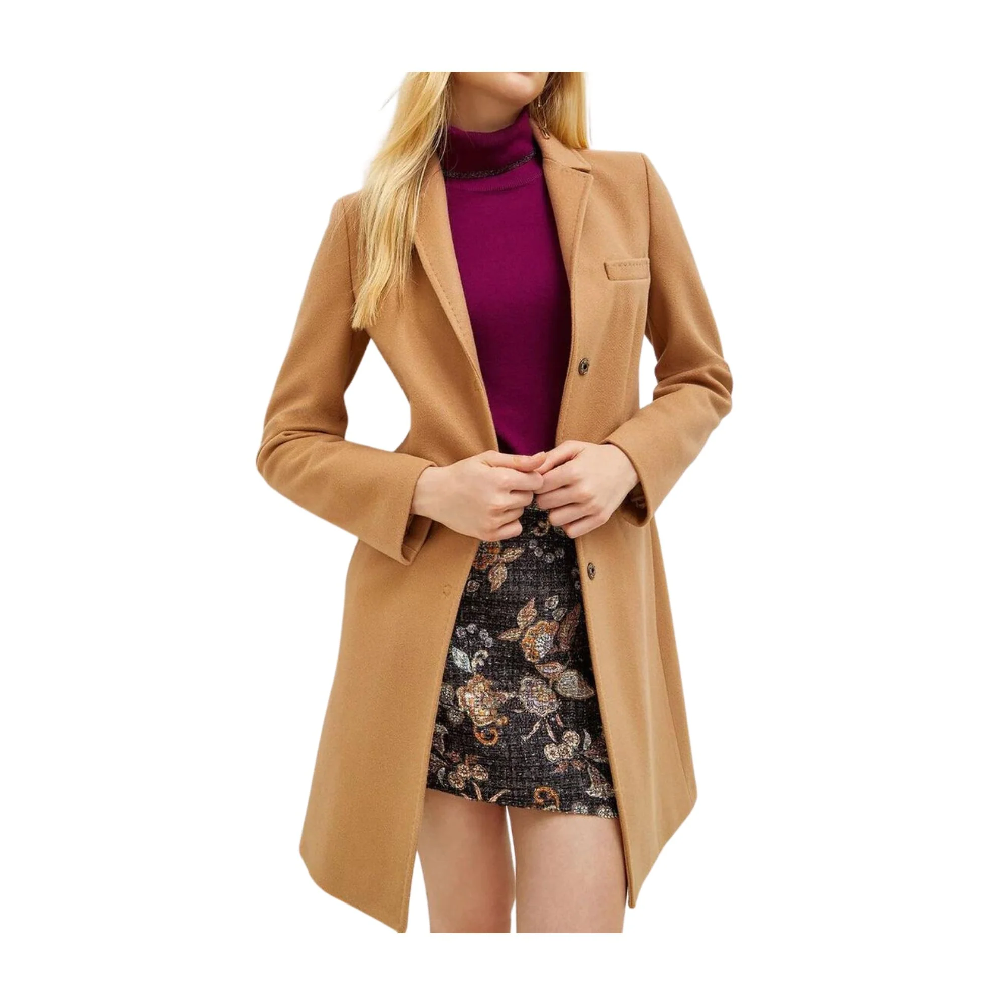 Cappotto Donna tinta unita in misto lana - Image 5
