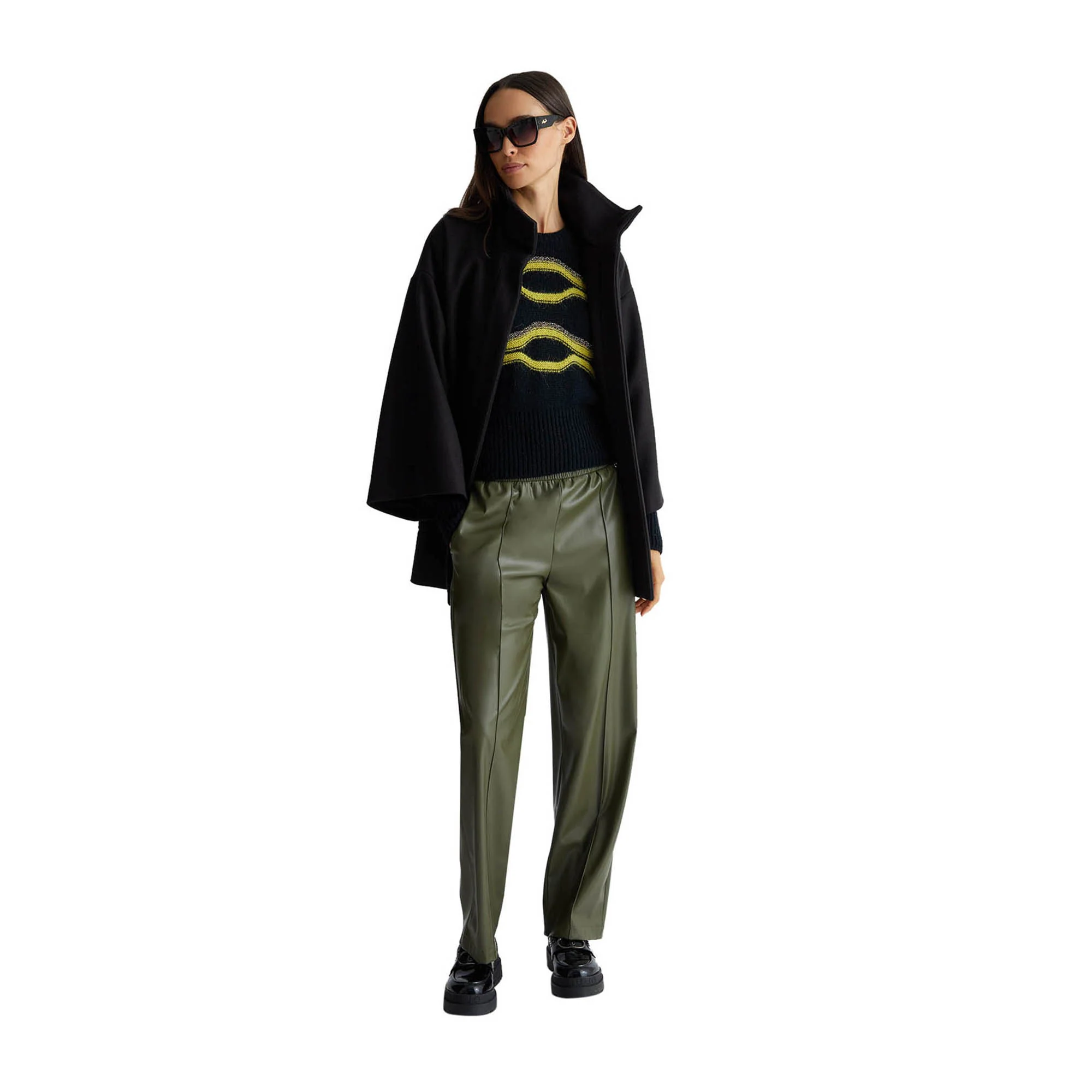 Cappotto Donna con cintura sur ton - Image 7