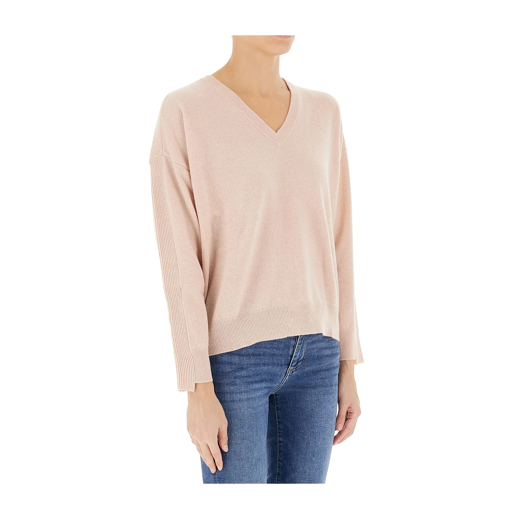 Maglia Donna in lana con scollo a V - Image 2