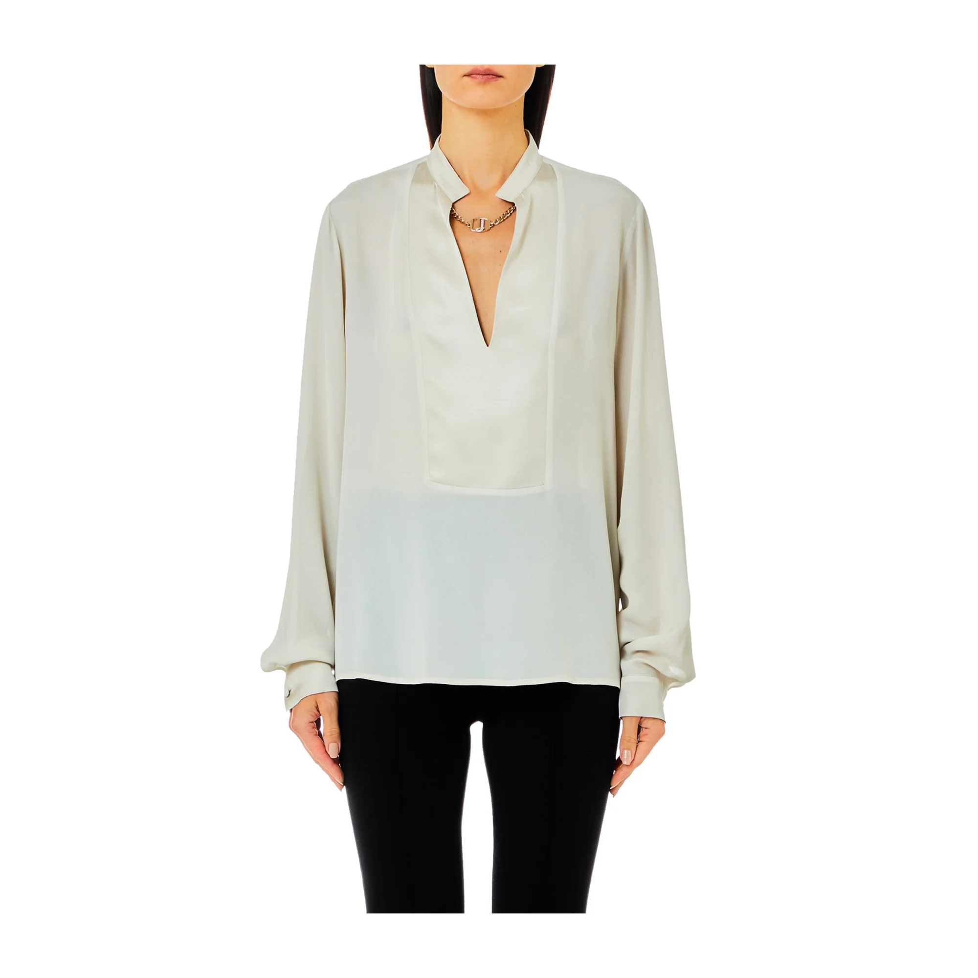 Blusa Donna con dettaglio logo catena