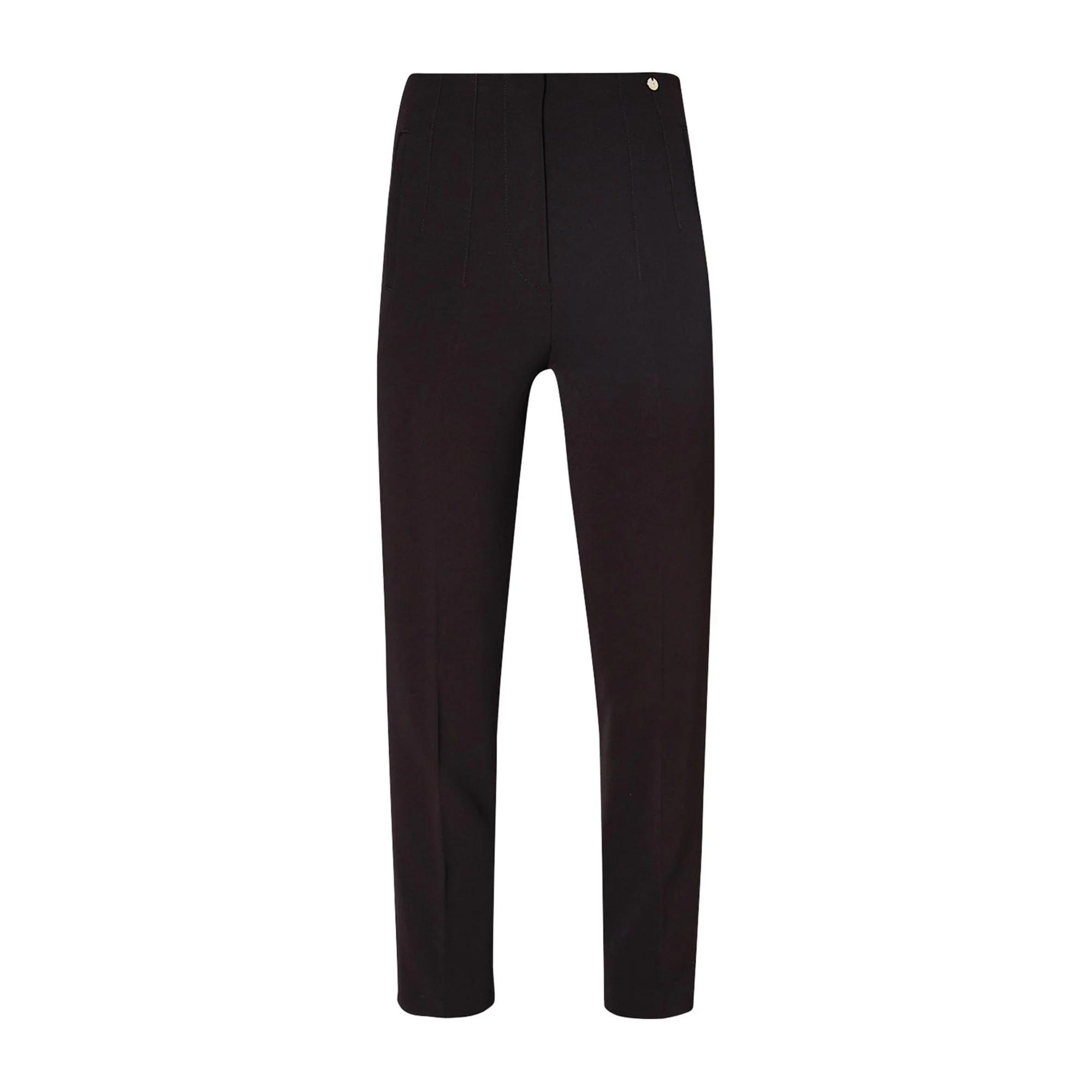 Pantaloni Donna cropped stretch Nero