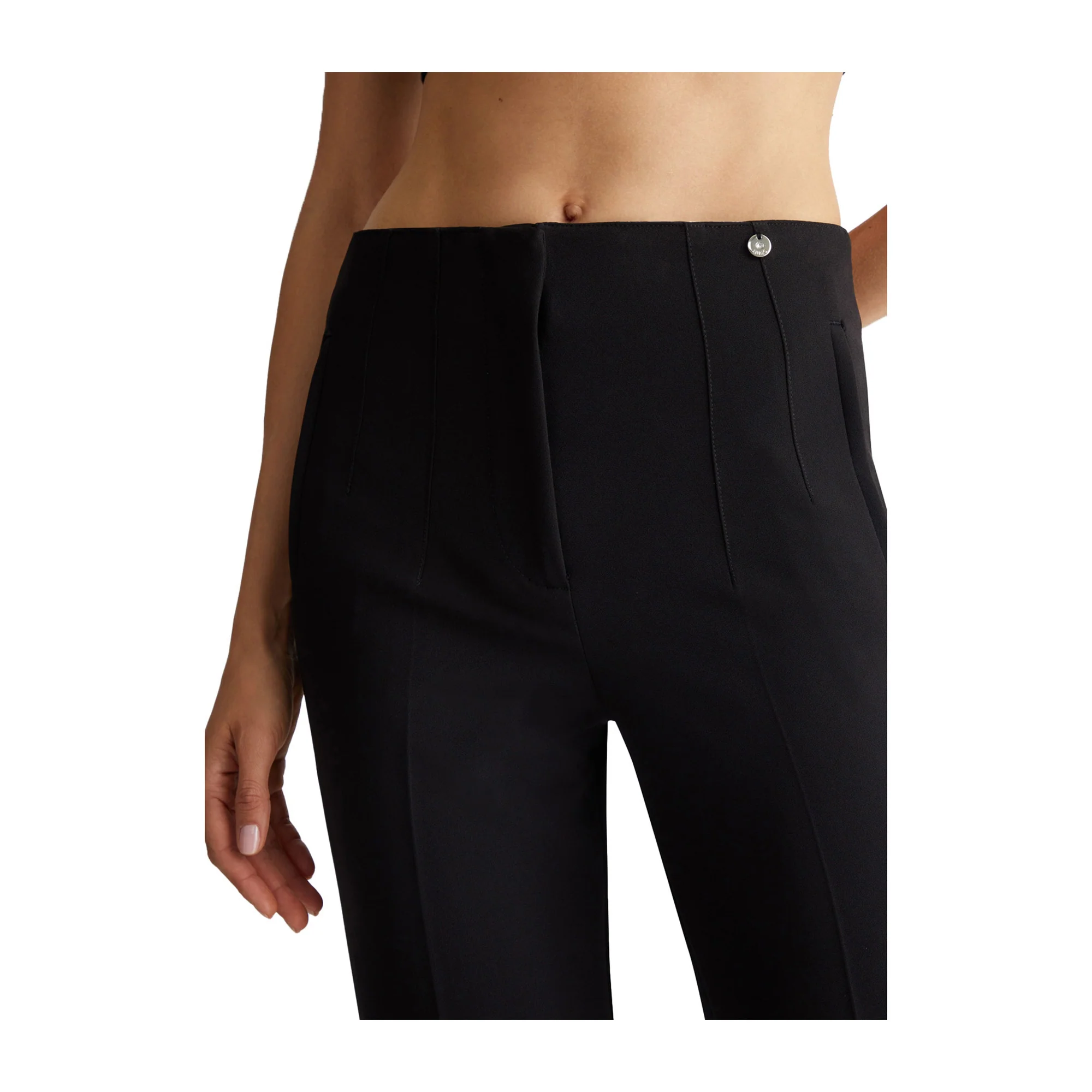 Pantaloni Donna cropped stretch Nero - Image 4