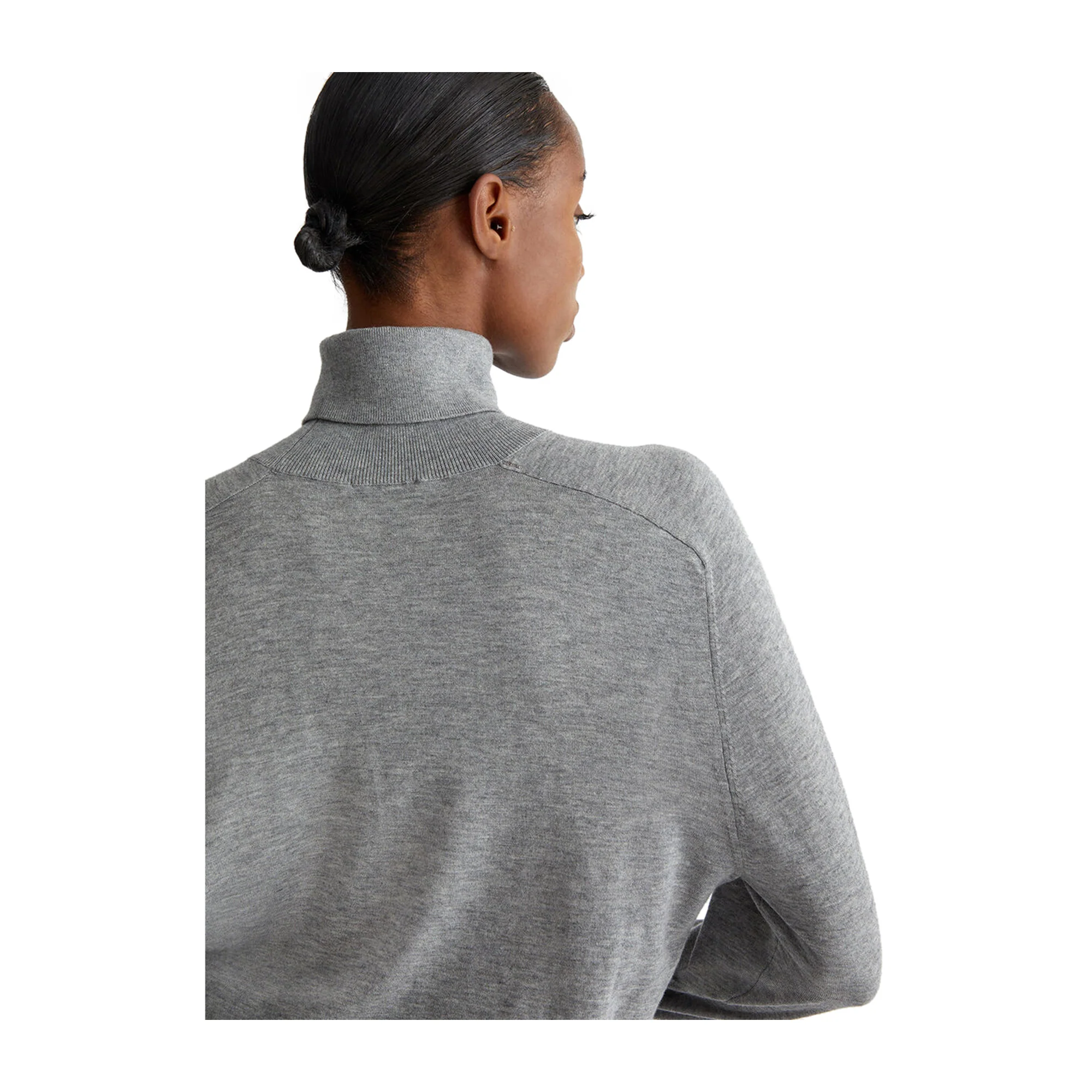 Dolcevita Donna in cotone e cashmere Grigio - Image 6
