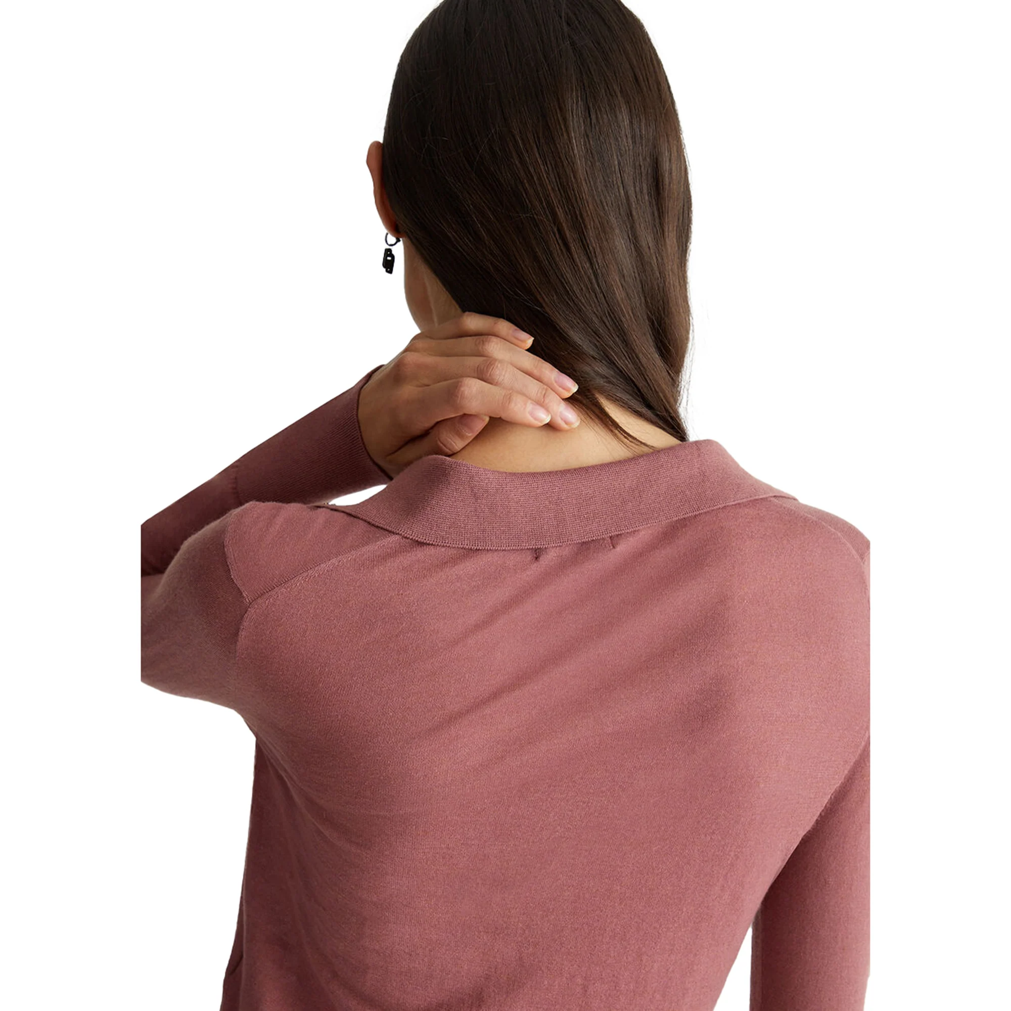 Polo Donna in misto cashmere Rosa - Image 5