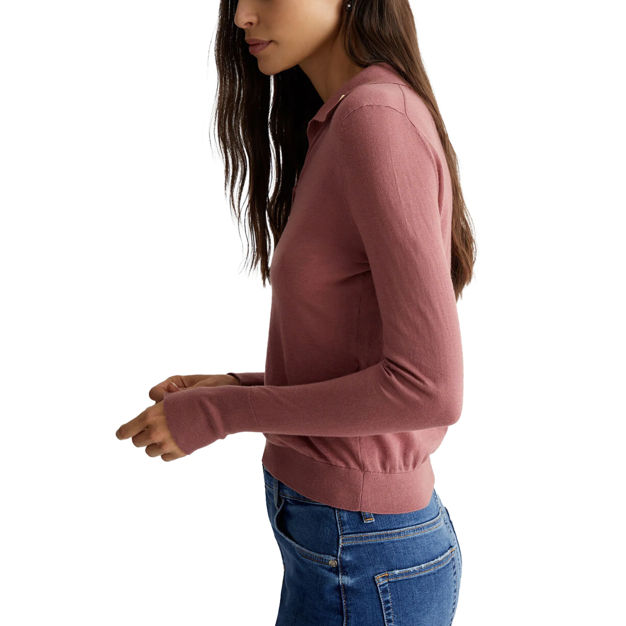 Polo Donna in misto cashmere Rosa - Image 6