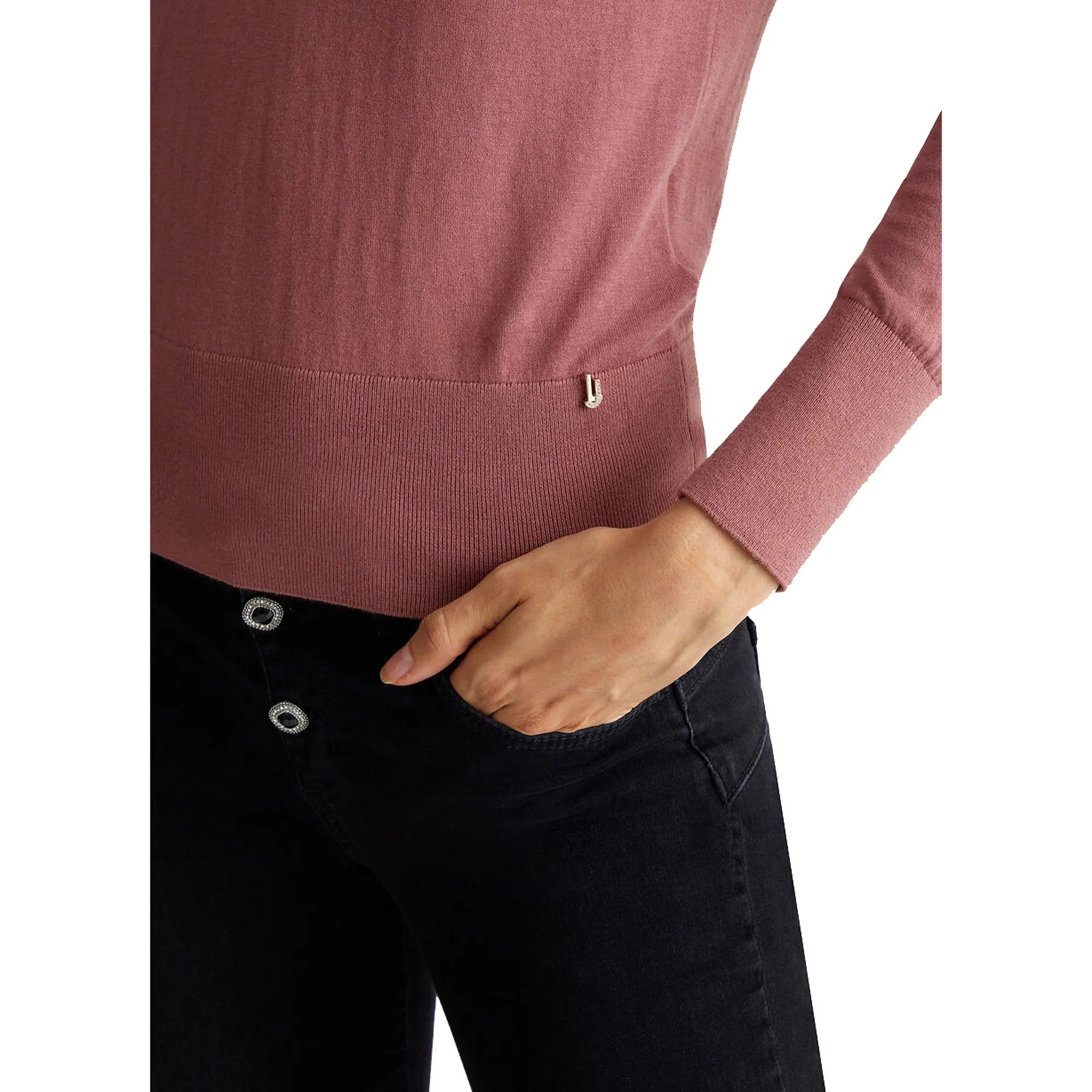 Maglia Donna in cotone e cashmere Rosa - Image 6