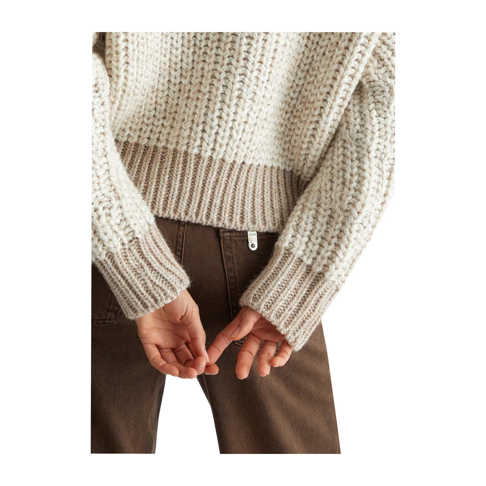 Maglione in misto lana Beige - Image 5