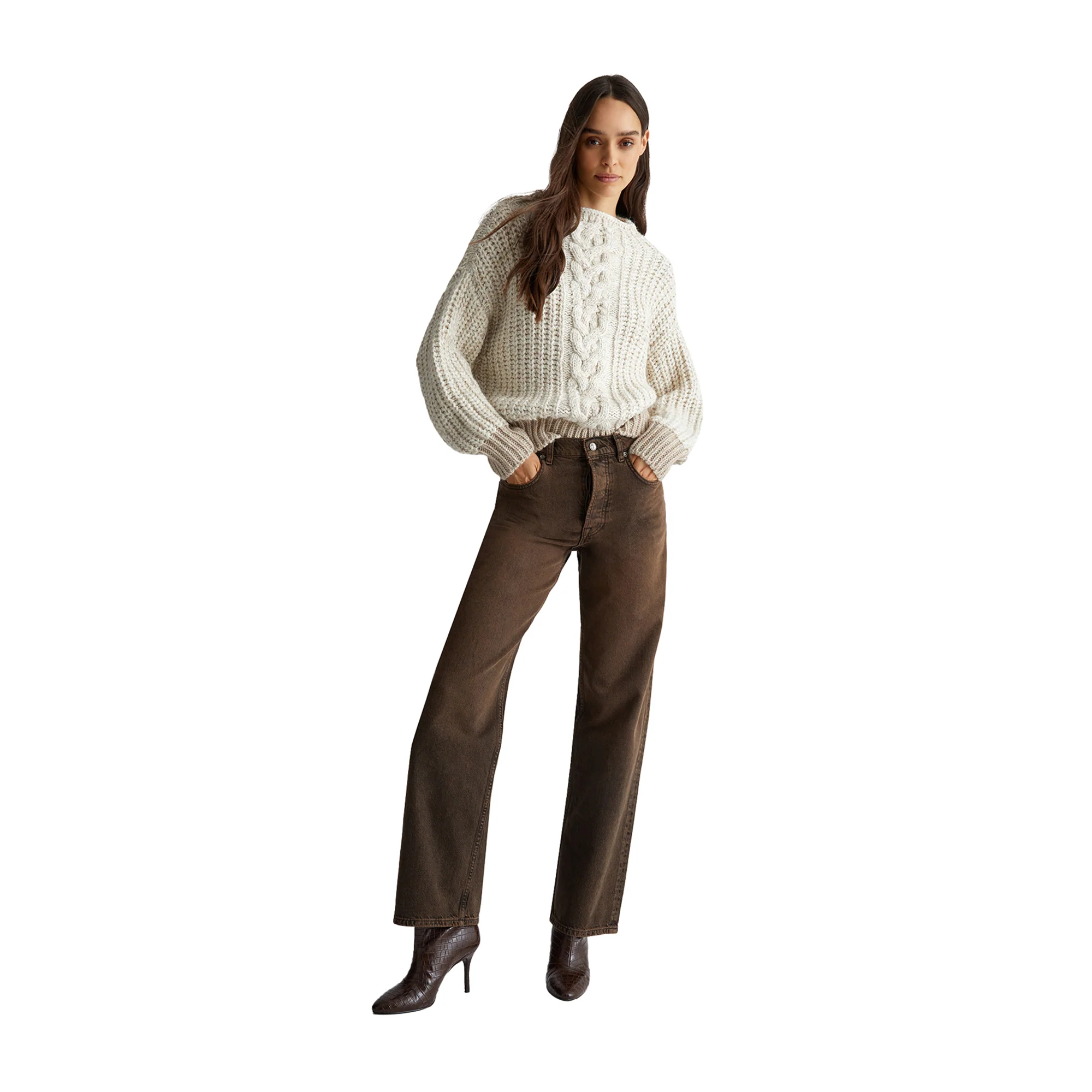 Maglione in misto lana Beige - Image 6