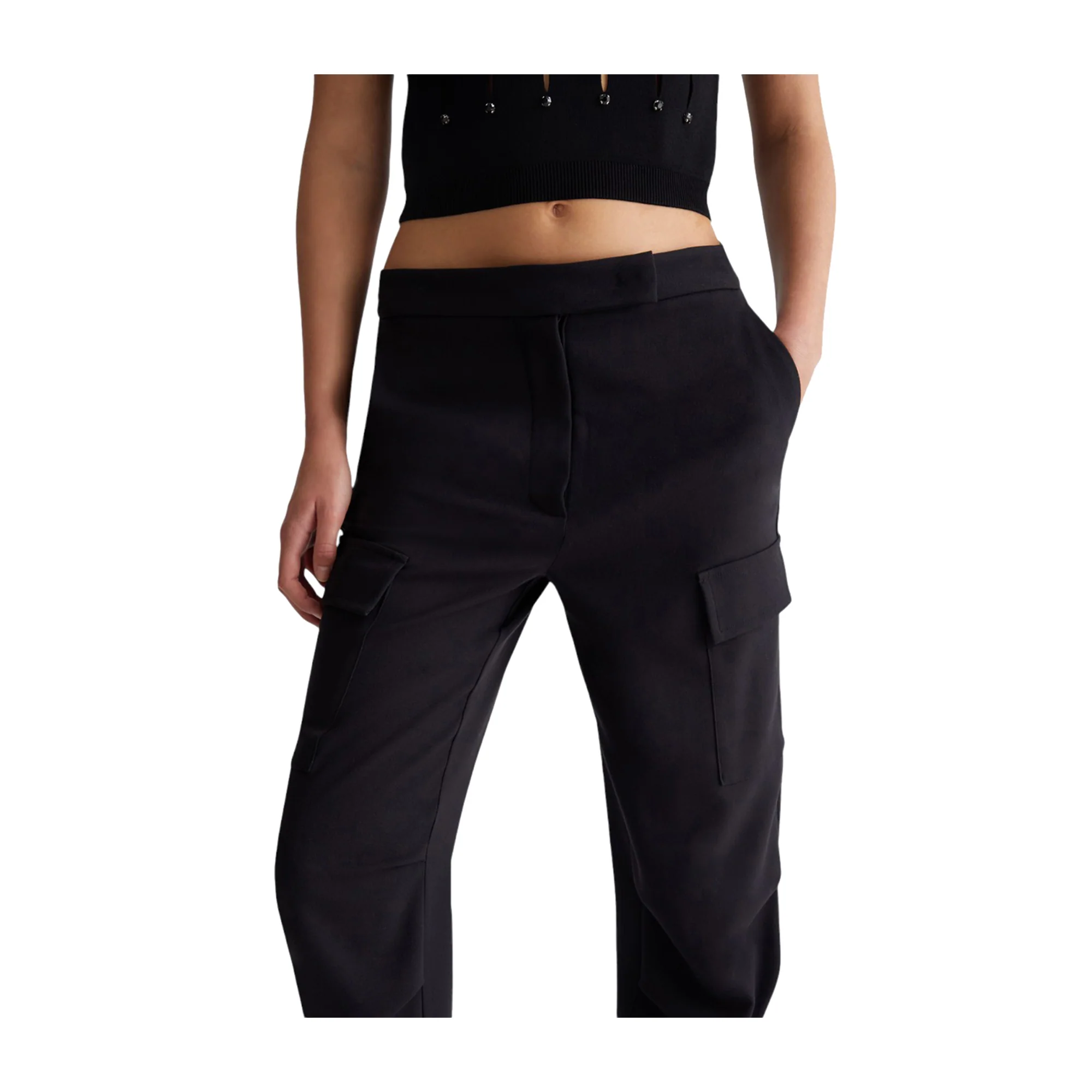 Pantaloni cropped Donna con tasche - Image 5