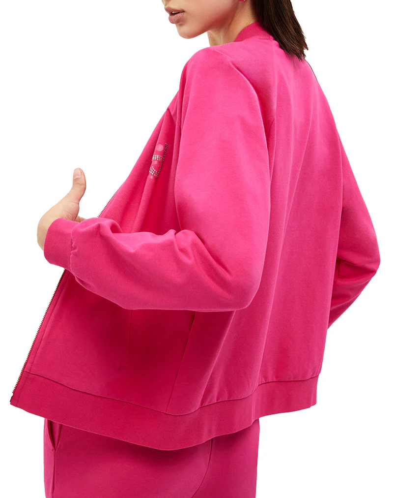 Felpa ecosostenibile con zip - Fuxia - Image 7