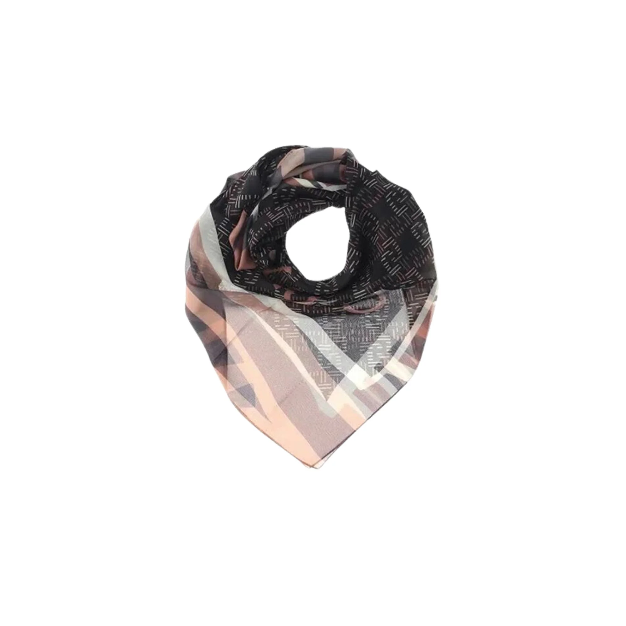 Foulard in tessuto con stampa