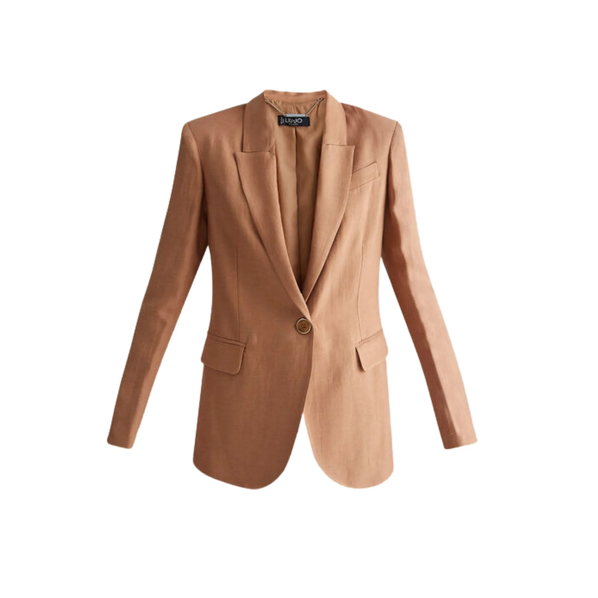Giacca Donna in misto lino monopetto