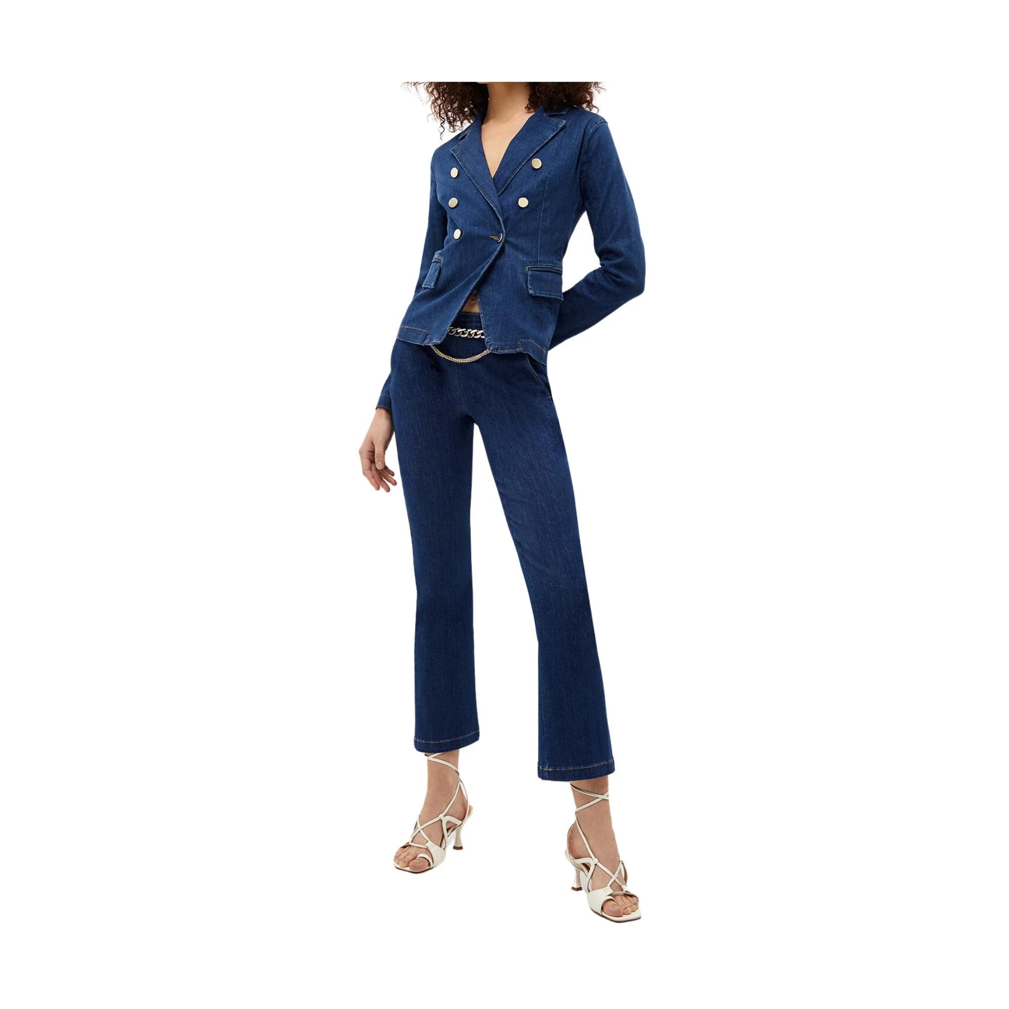 Giacca Donna in jeans chiusura doppiopetto - Image 3