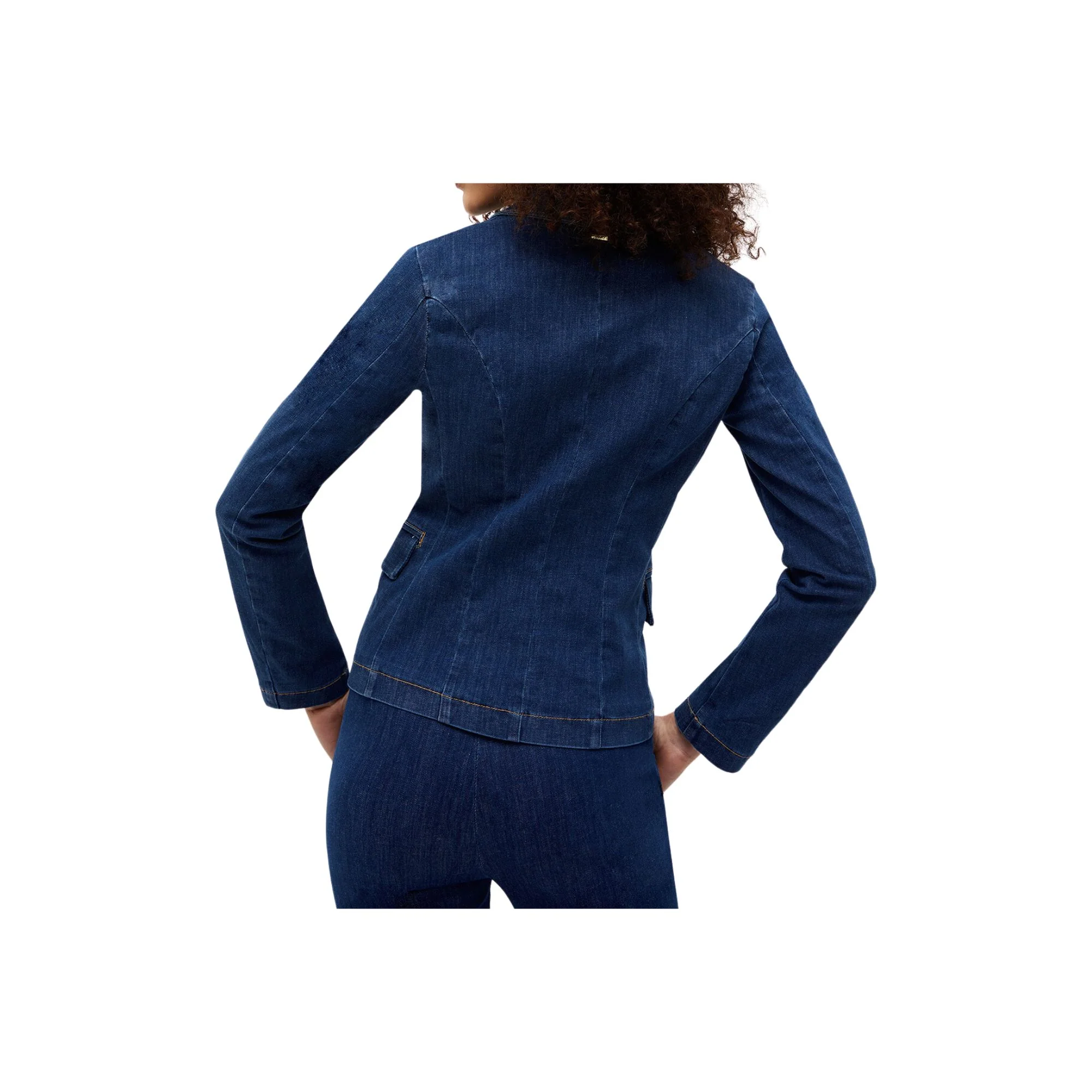 Giacca Donna in jeans chiusura doppiopetto - Image 4