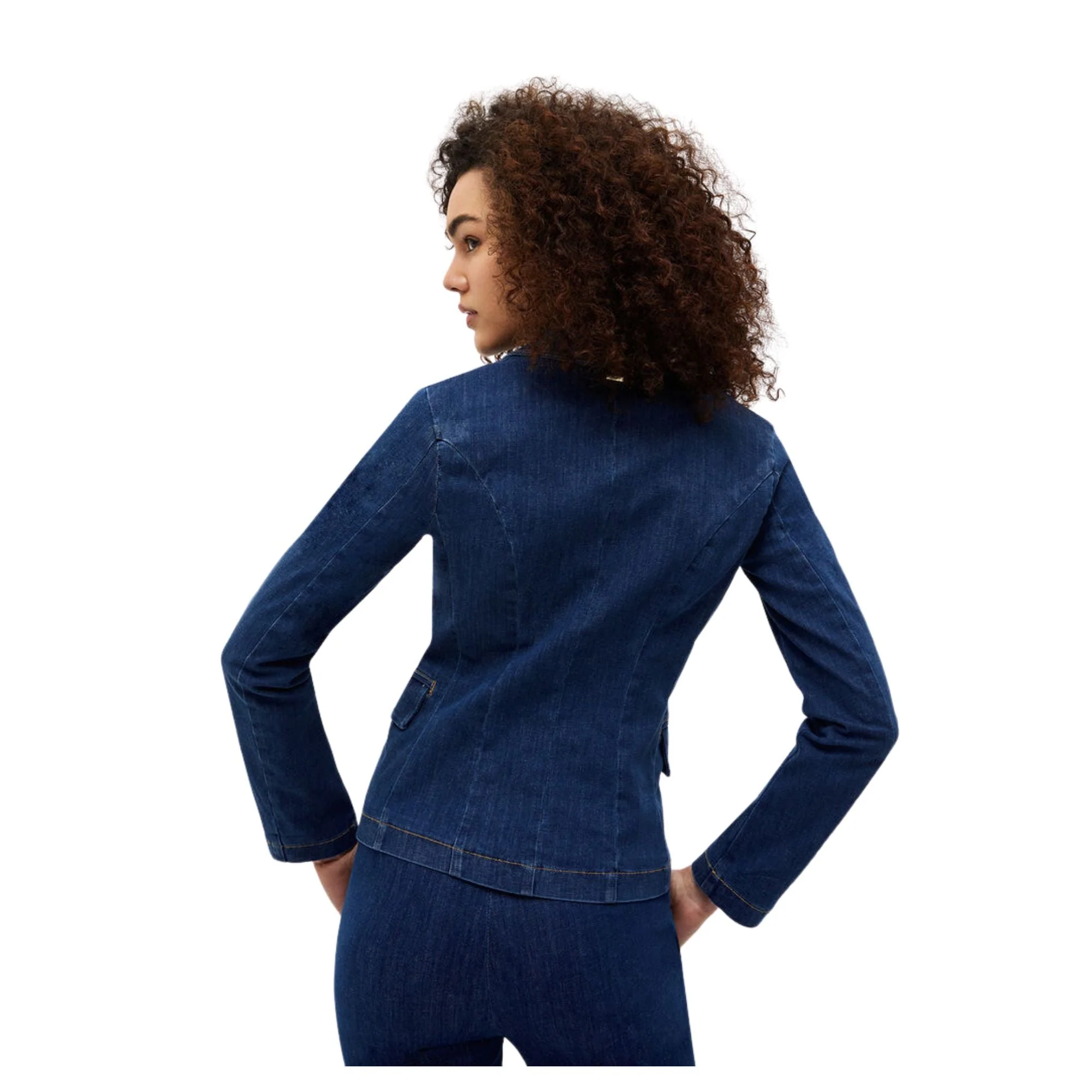 Giacca Donna in jeans chiusura doppiopetto - Image 7
