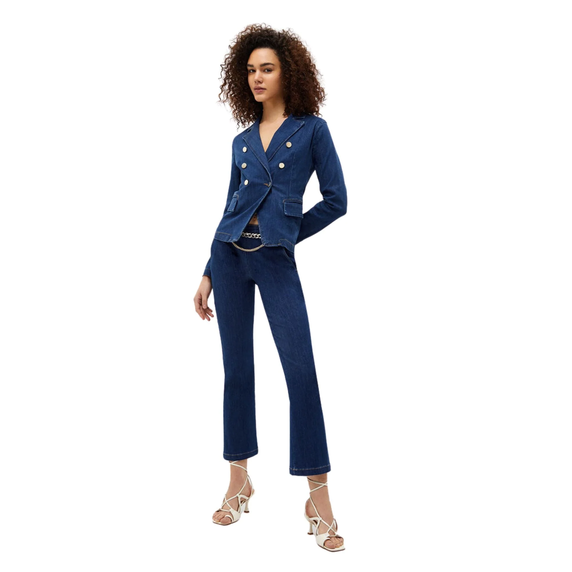 Giacca Donna in jeans chiusura doppiopetto - Image 8