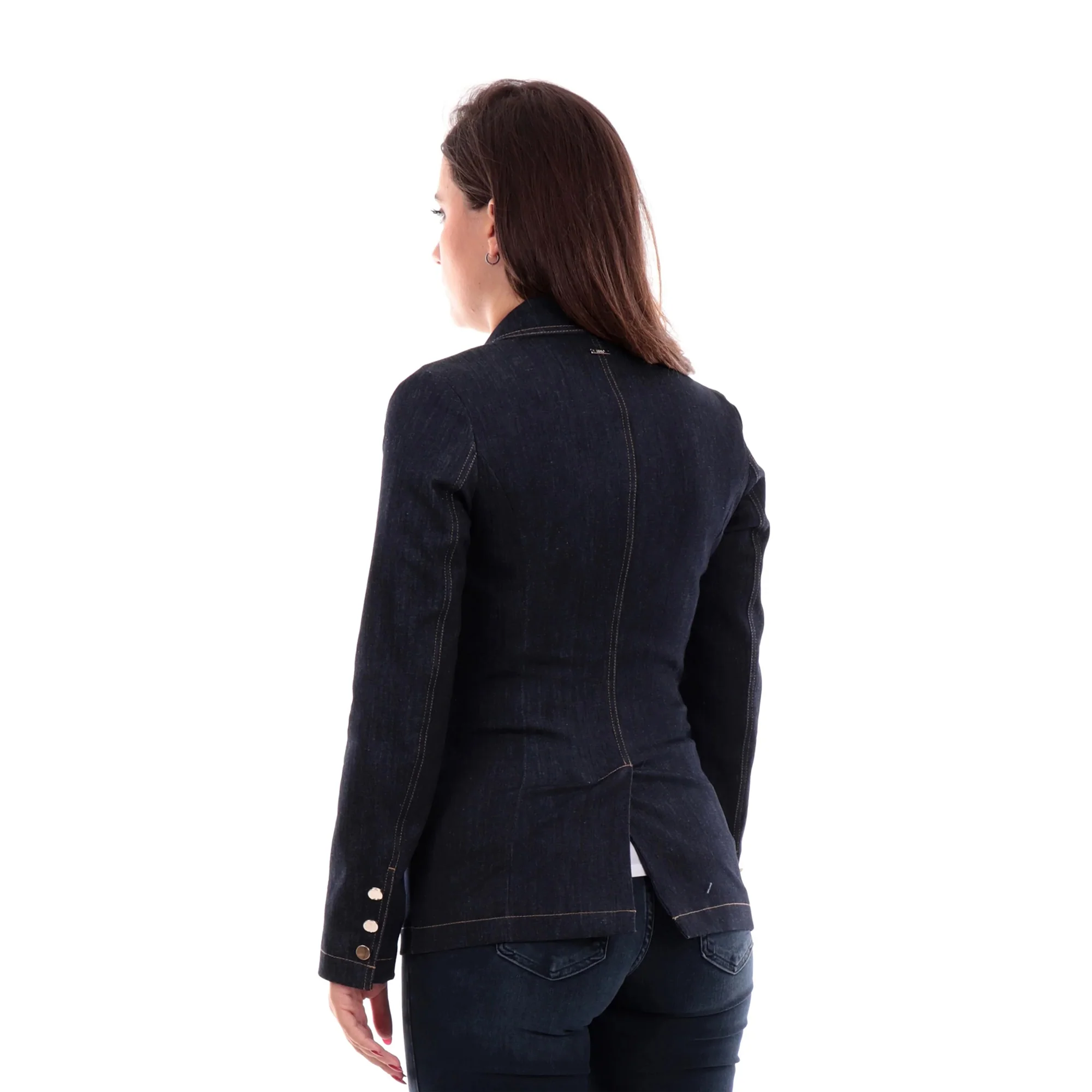 Giacca Donna in Jeans con bottoni - Image 2