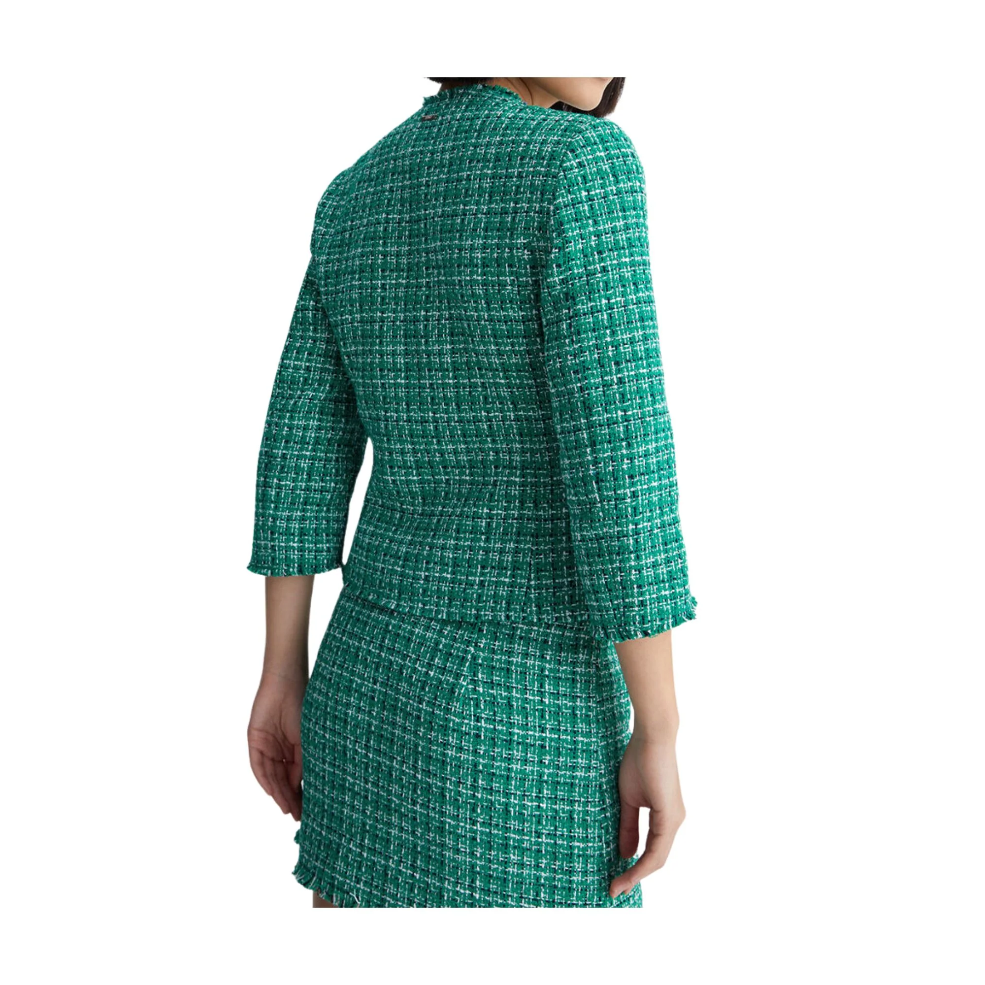Giacca Donna in bouclé dettaglio catena - Image 3