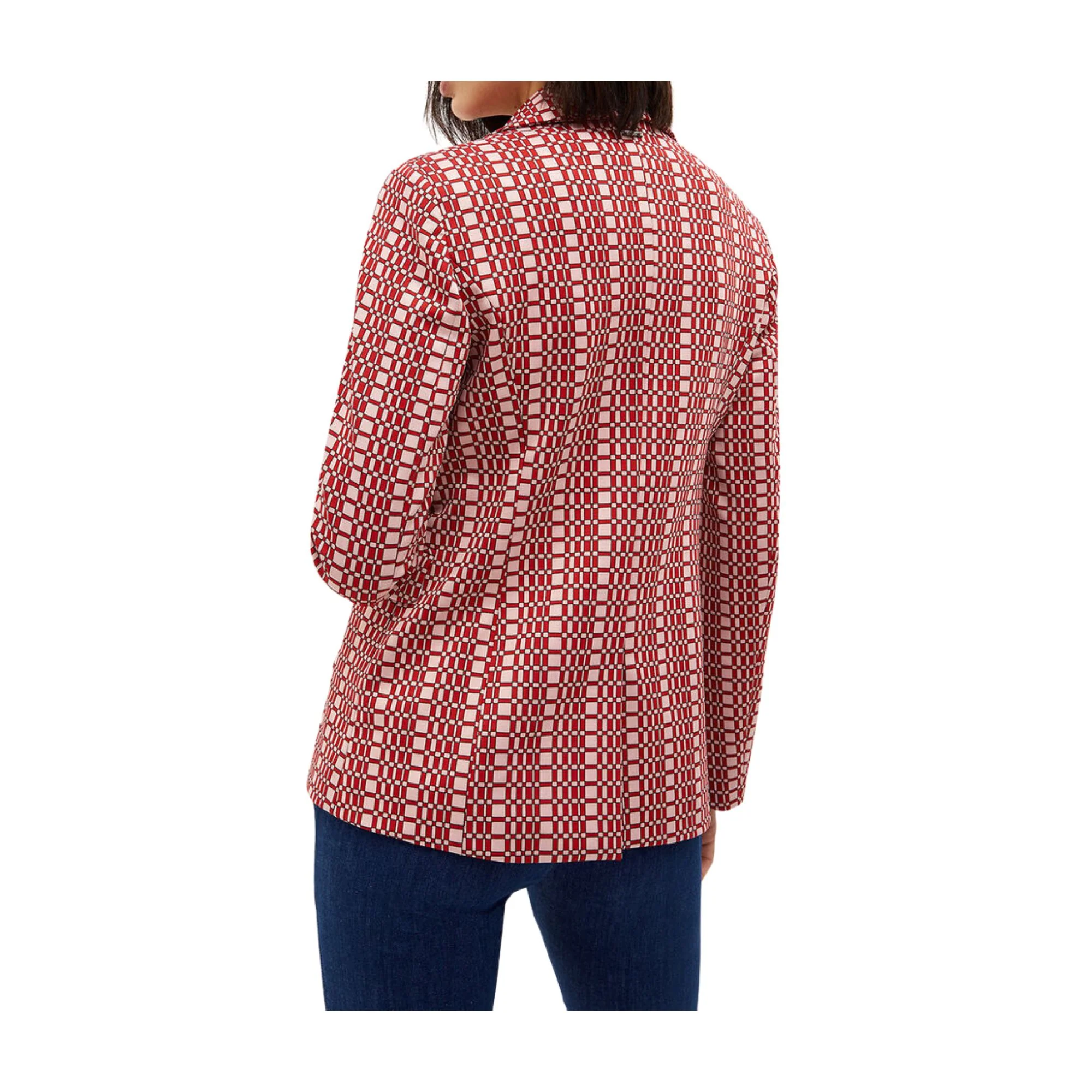 Giacca Donna monopetto con fantasia optical - Image 3