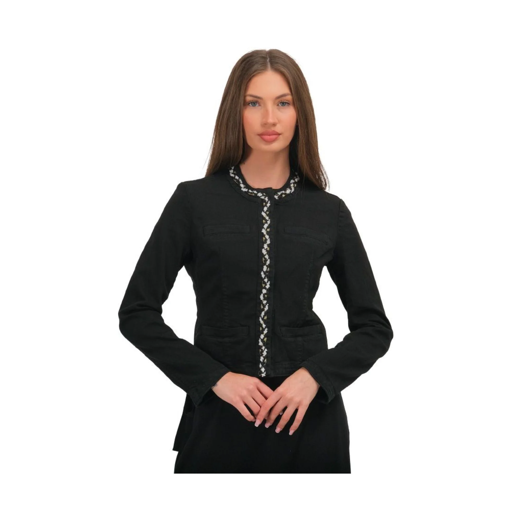 Giacca Donna con strass sulla chiusura