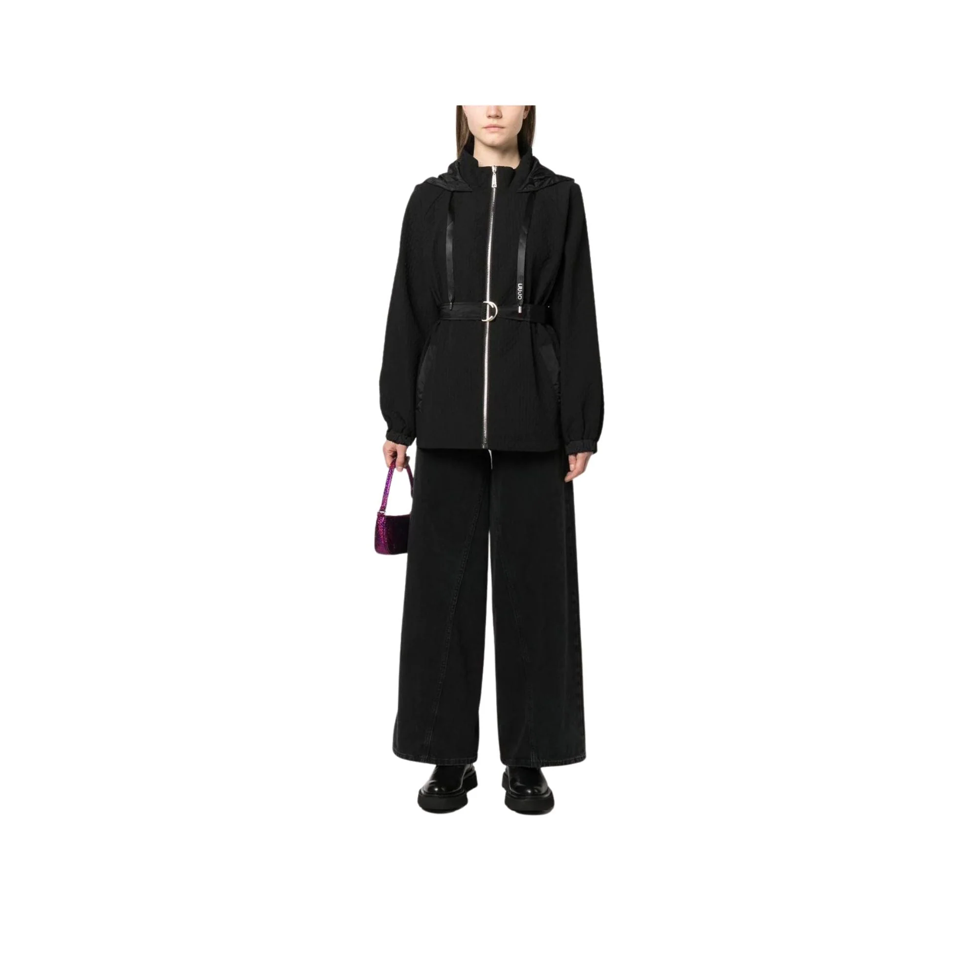 Giacca Donna in jacquard con cintura - Image 7