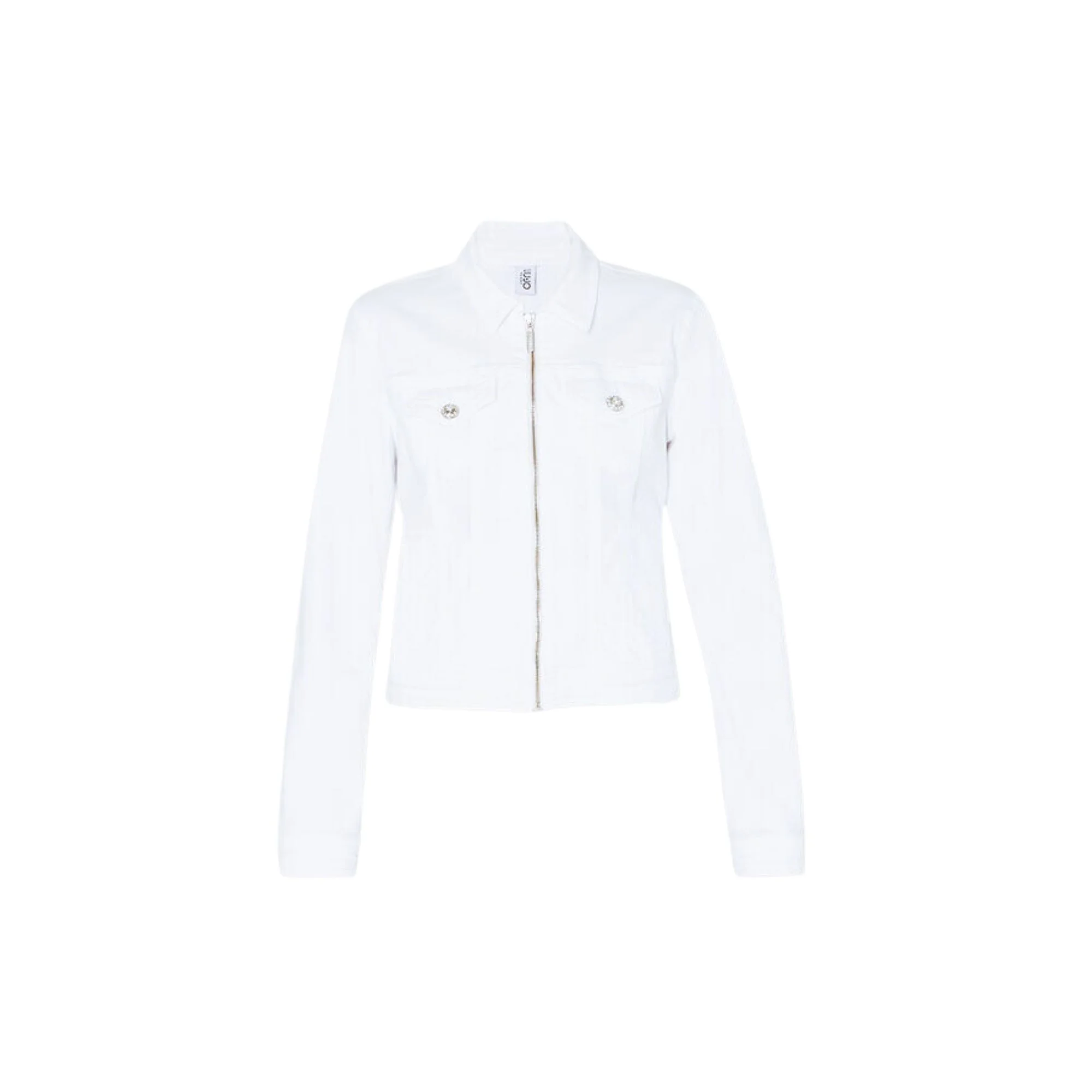 Giubbino Donna in denim con zip - Image 4
