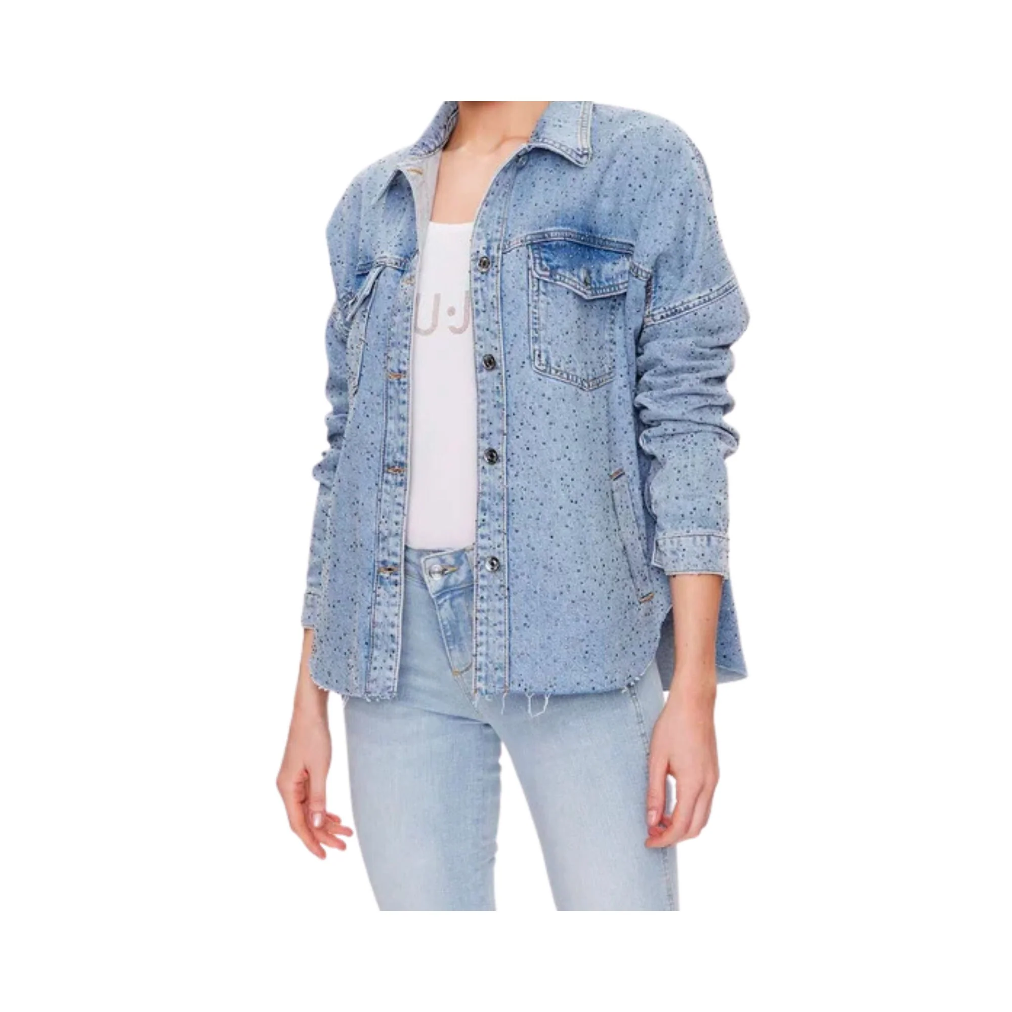 Giacca Donna in Jeans con tasche - Image 3