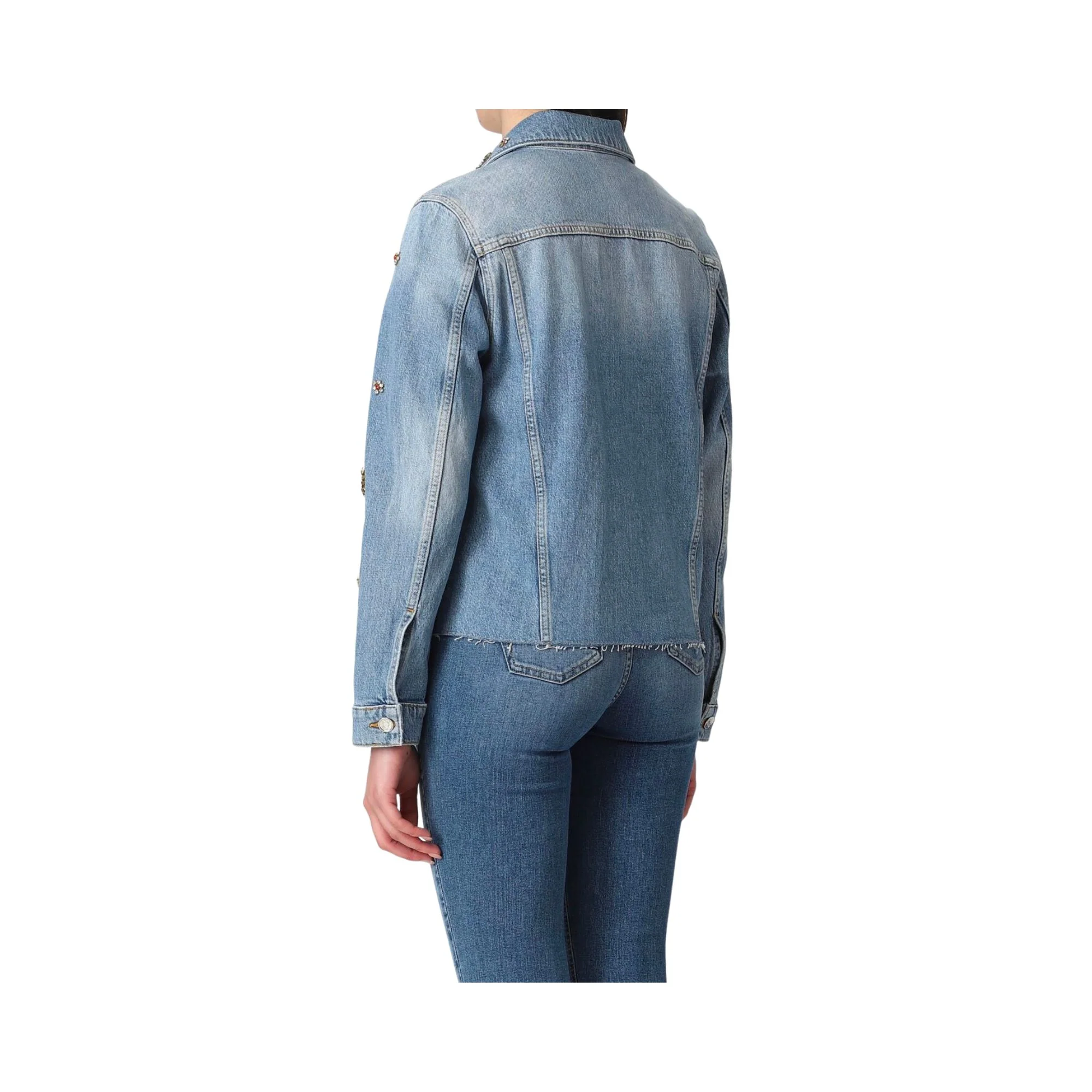 Giacca Donna Jeans con clip all-over - Image 4