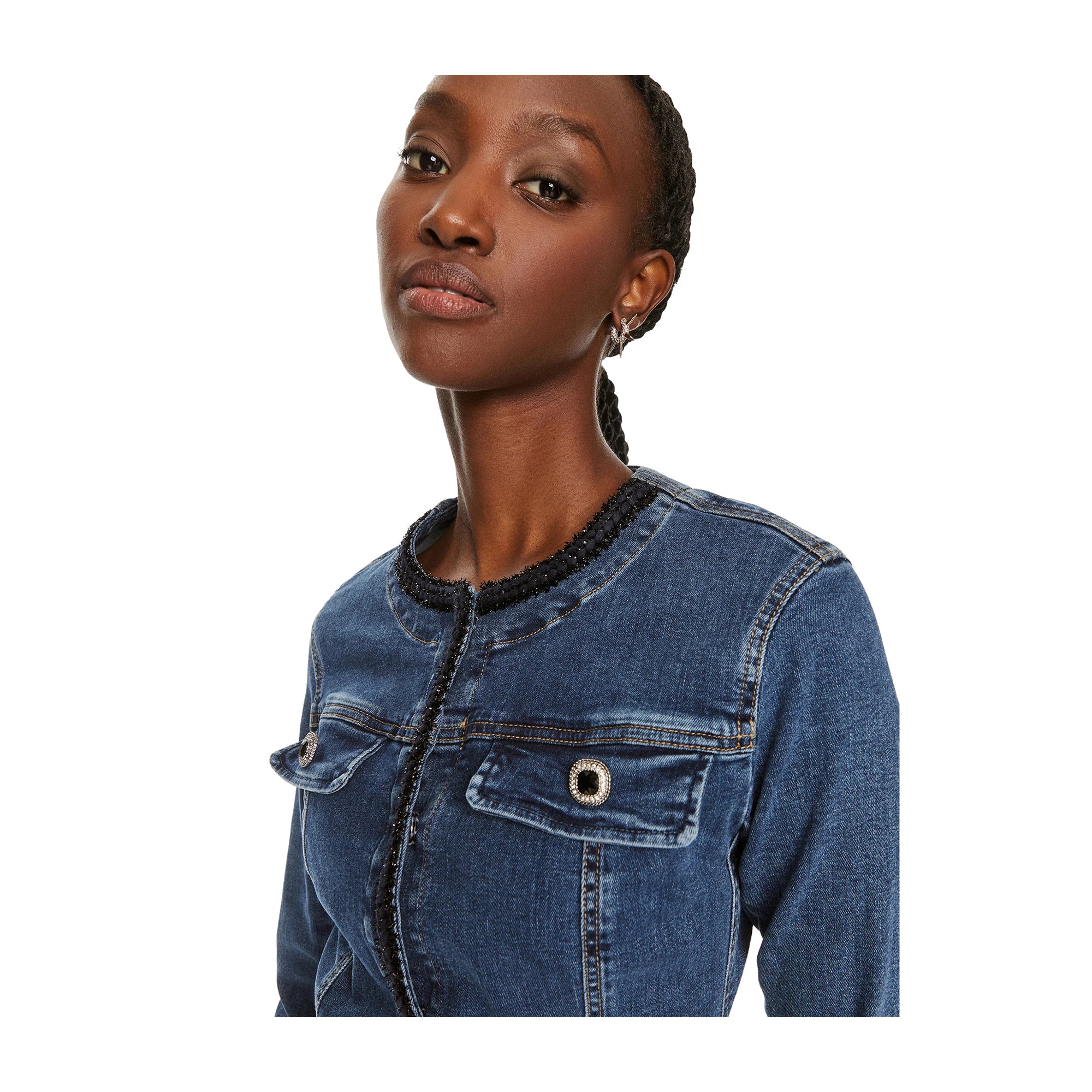 Giacca di Jeans Donna con tasche - Image 3