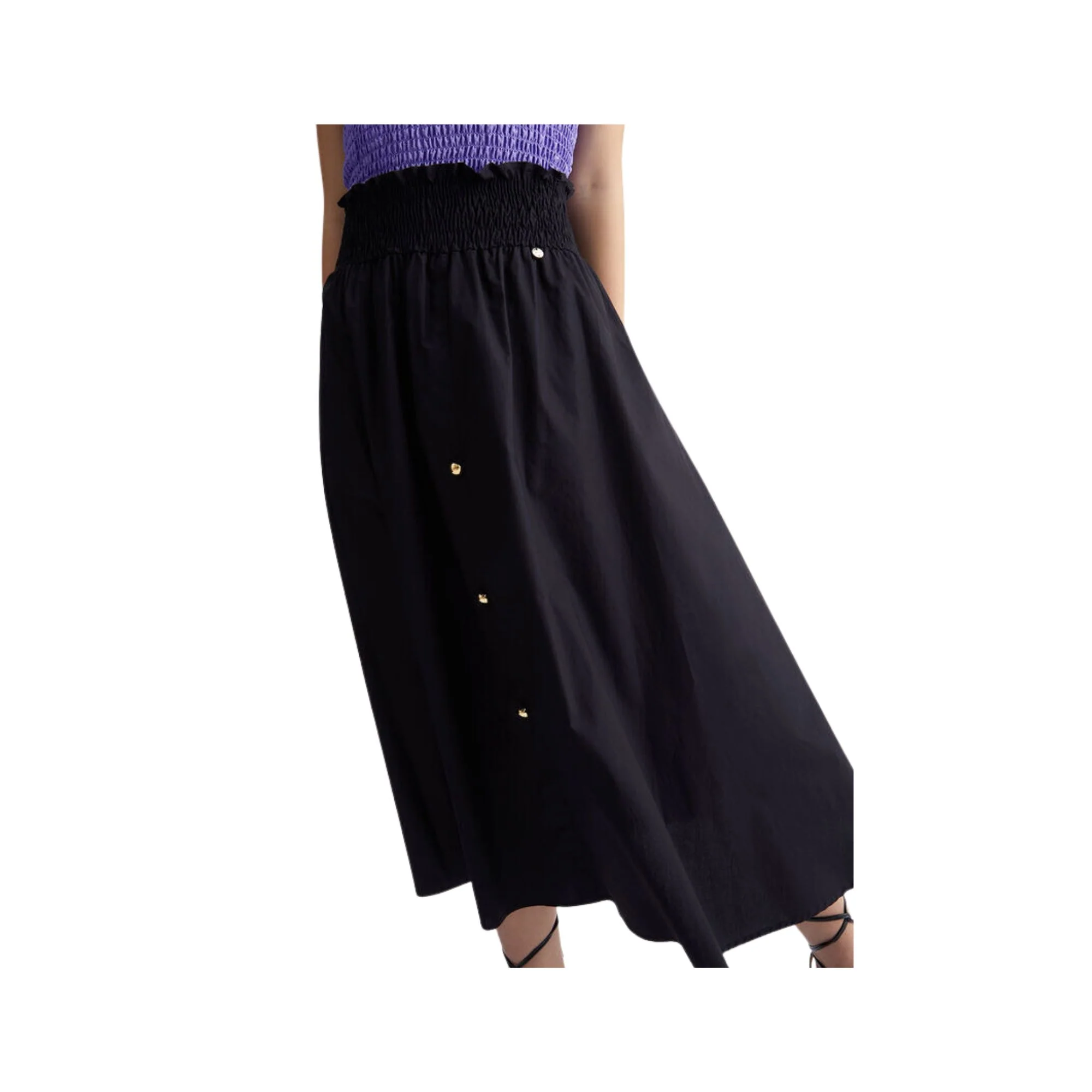 Gonna Donna lunga con cintone elastico - Image 4