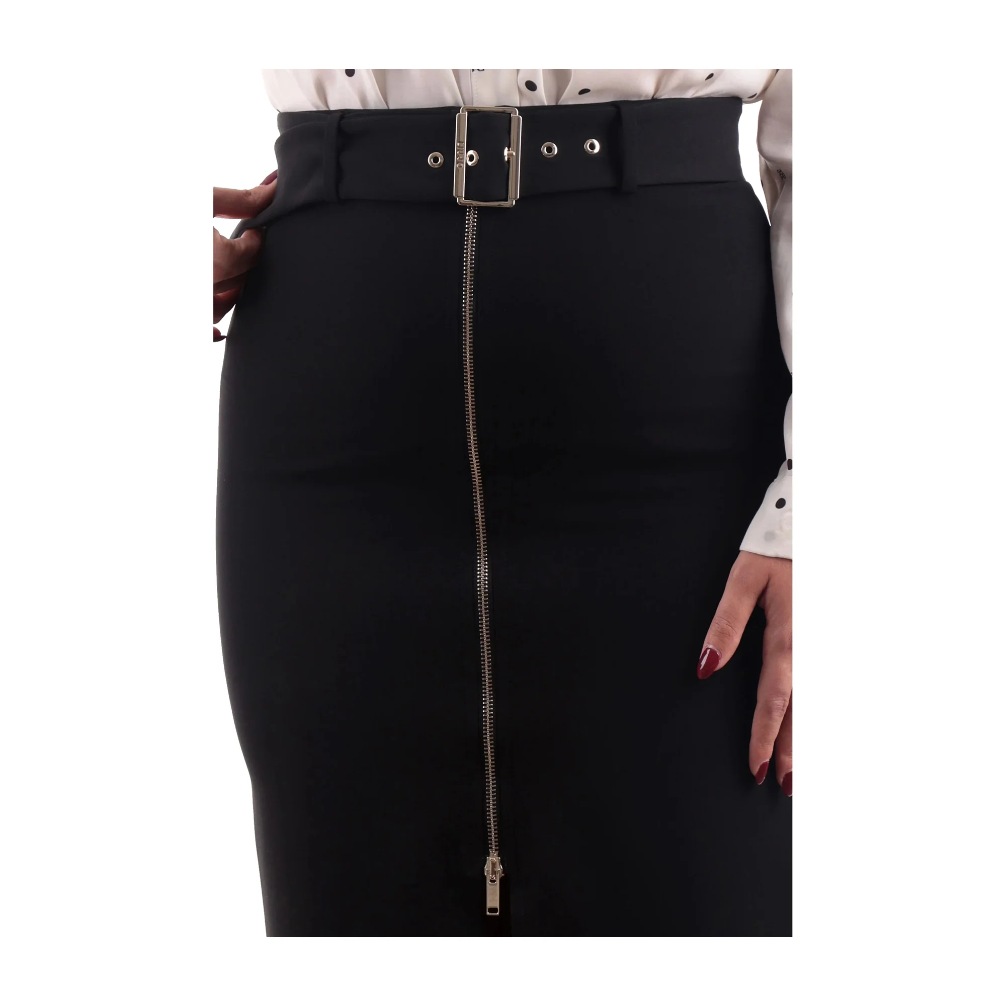 Gonna Lunga Donna con zip nera - Image 3