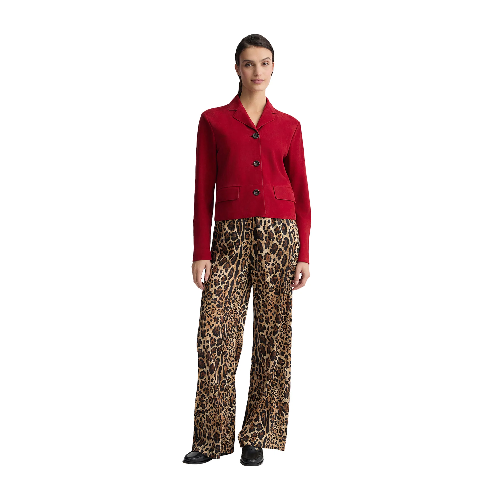 Pantaloni Donna in twill con stampa animalier - Image 5