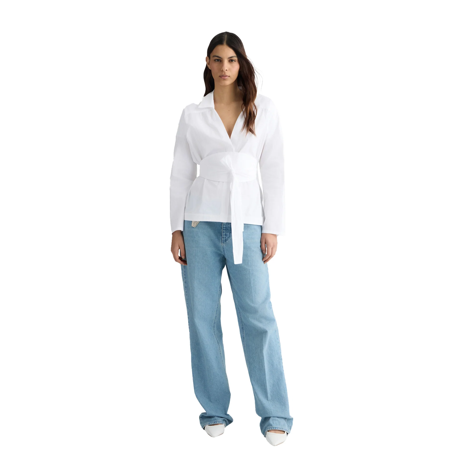 Camicia Donna con fusciacca Bianco - Image 4