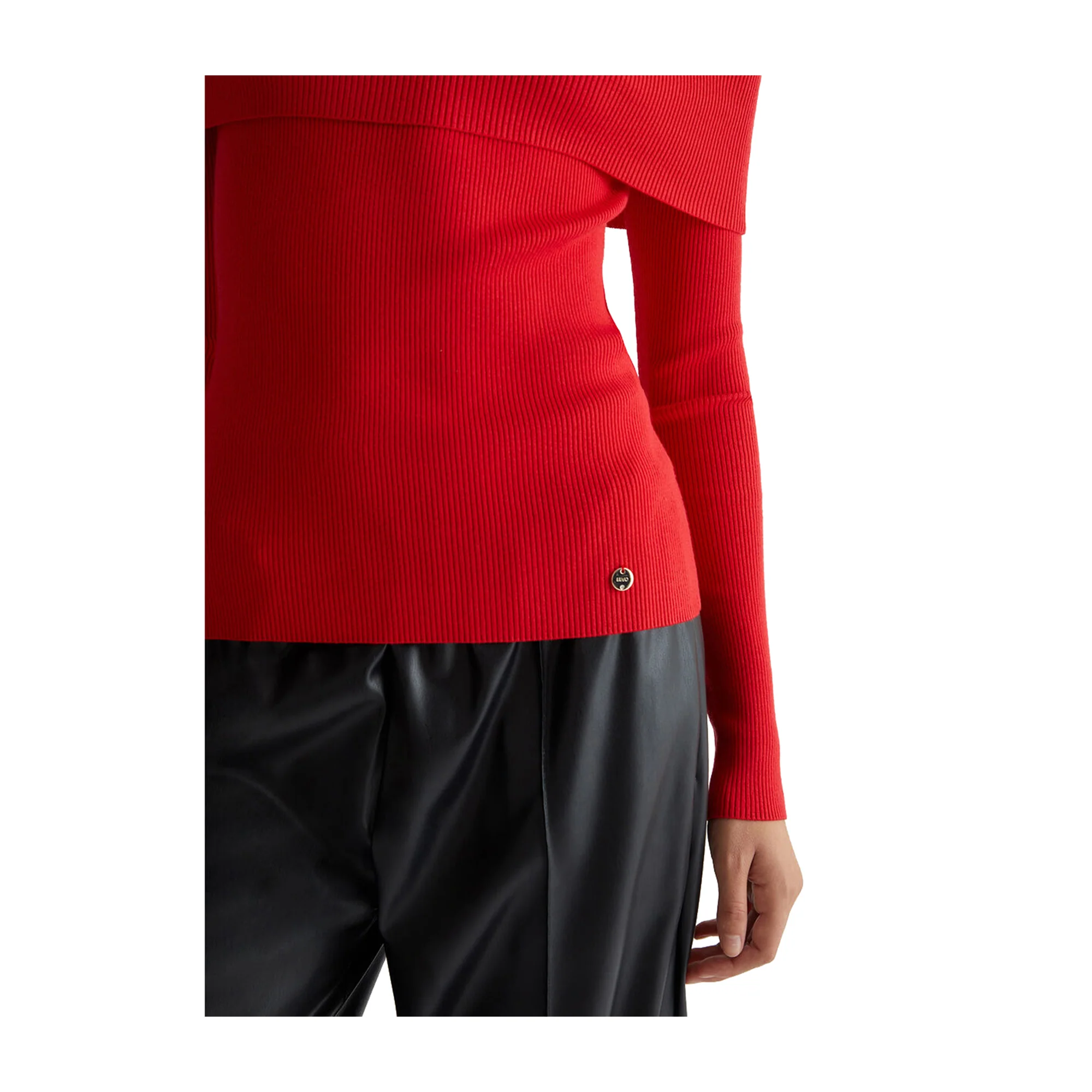 Maglia rossa Donna off-shoulder - Image 5
