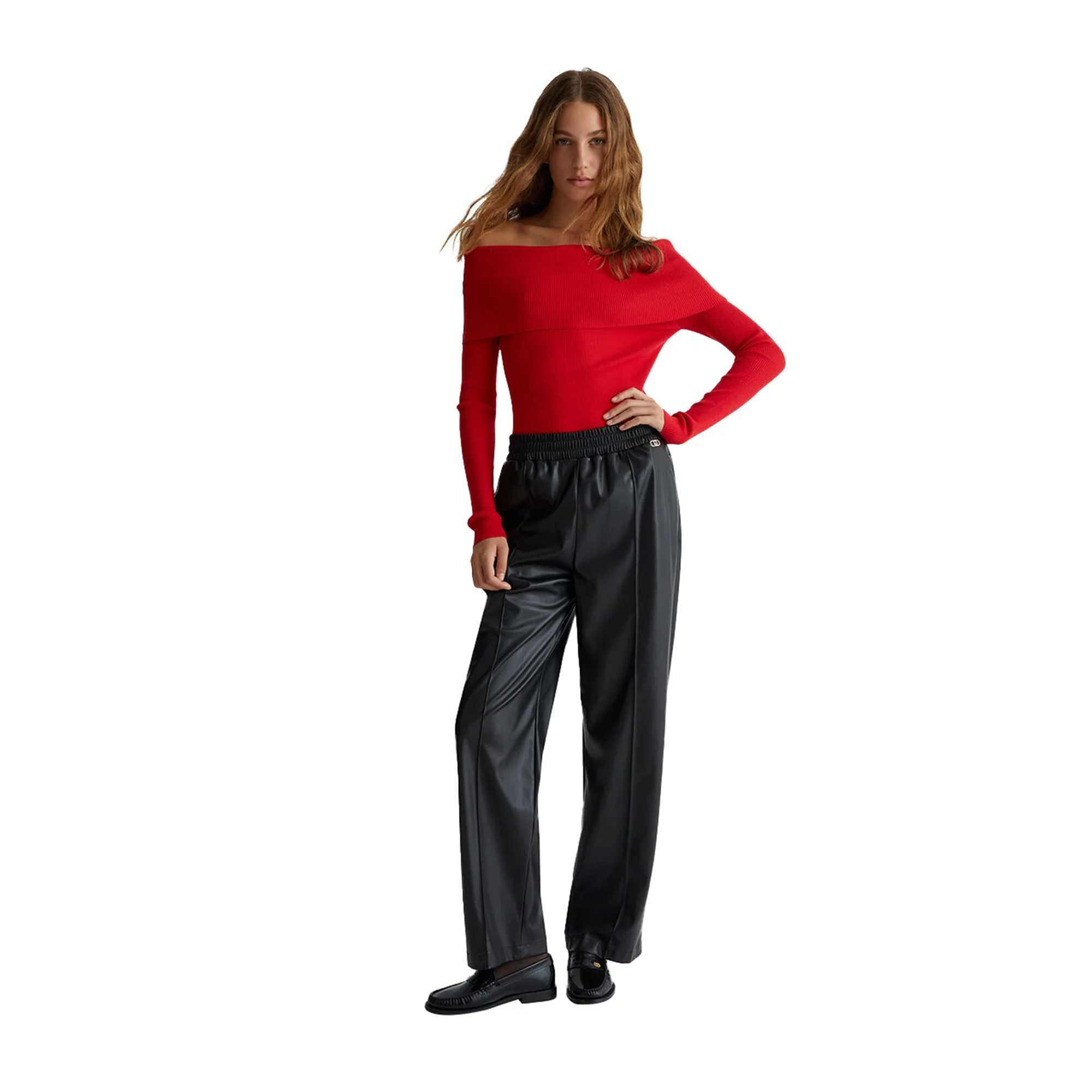 Maglia rossa Donna off-shoulder - Image 7