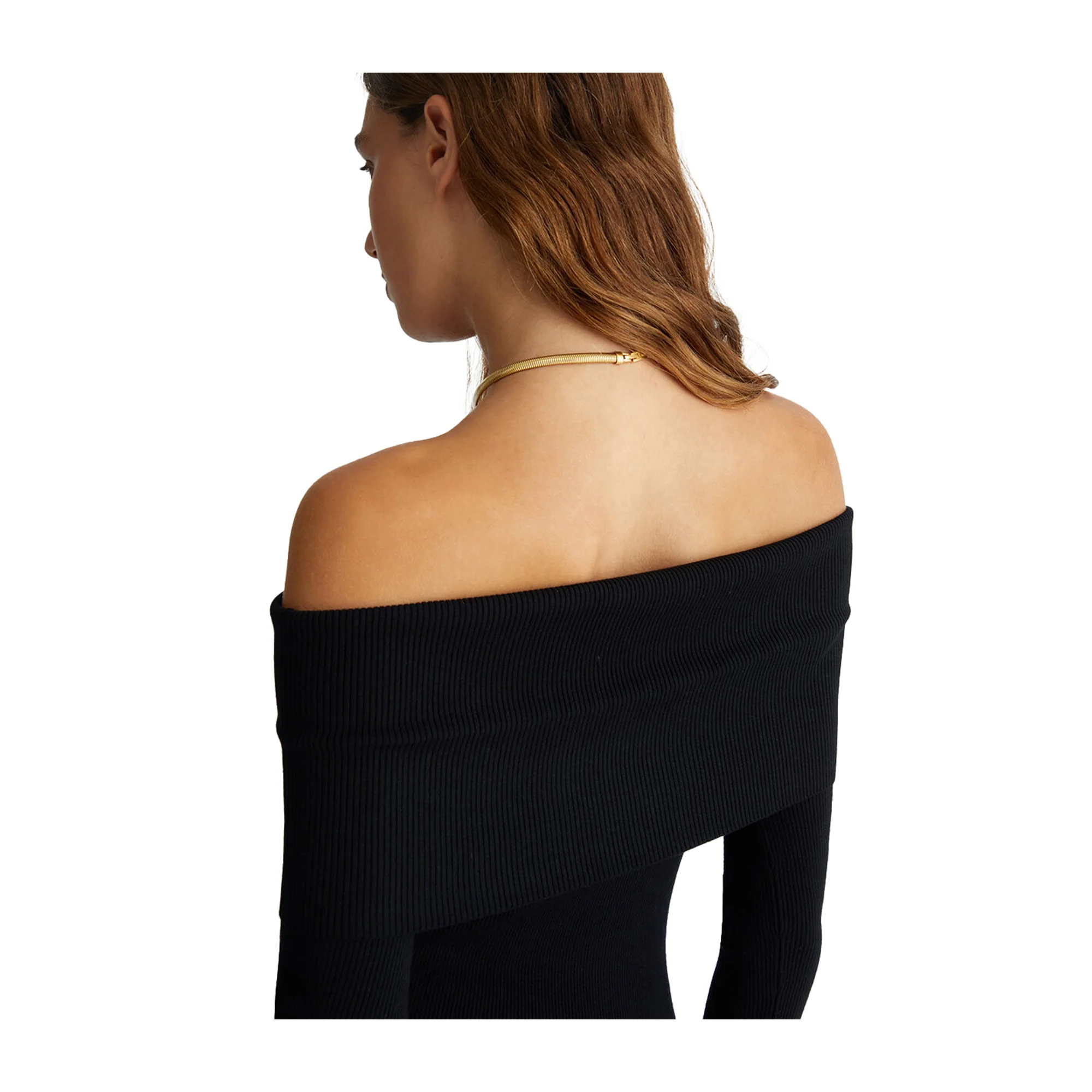 Maglia nera off-shoulder - Image 5