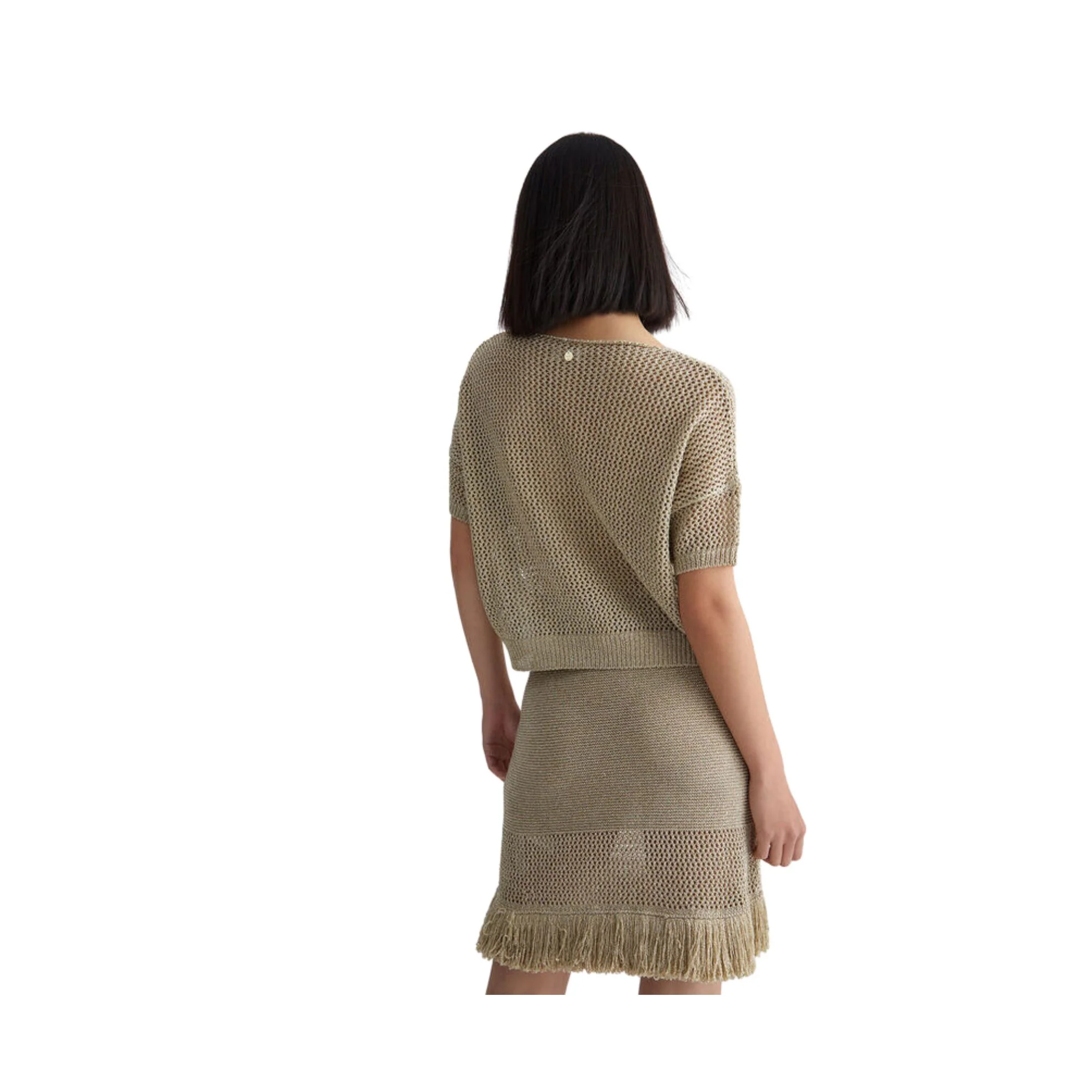 T-shirt Donna con effetto rete - Image 3